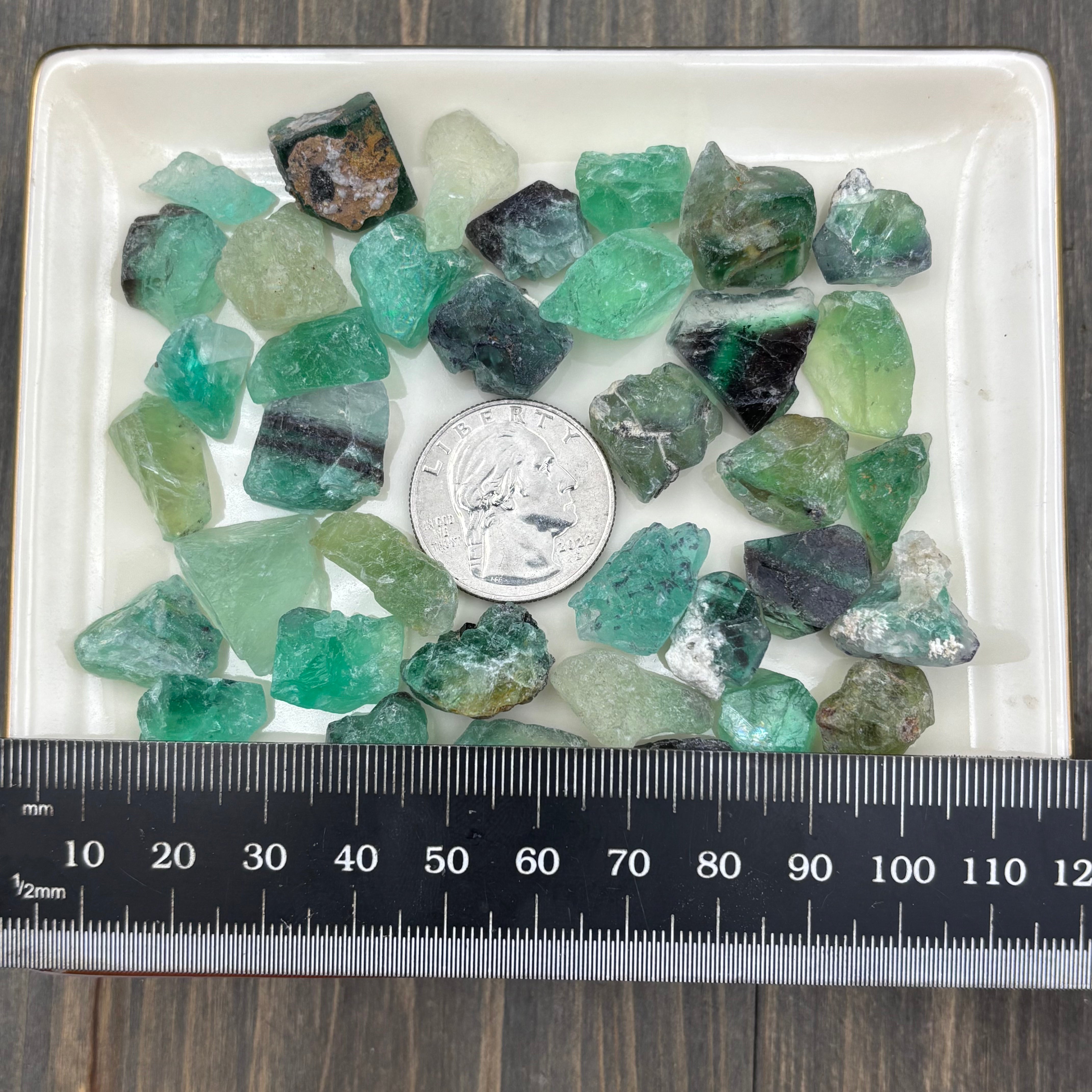 Green Fluorite Crystal, Mountain of Fire