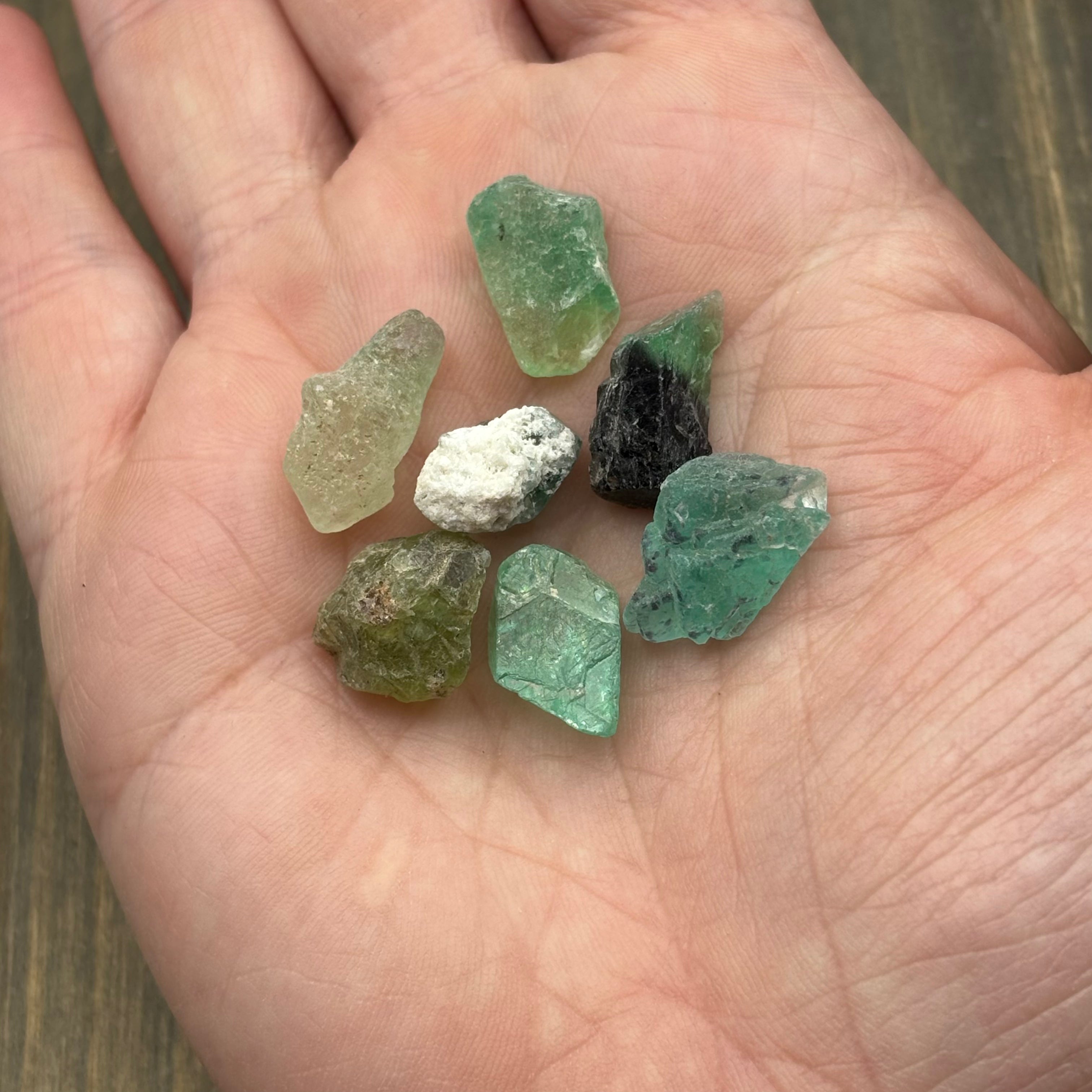 Green Fluorite Crystal, Mountain of Fire