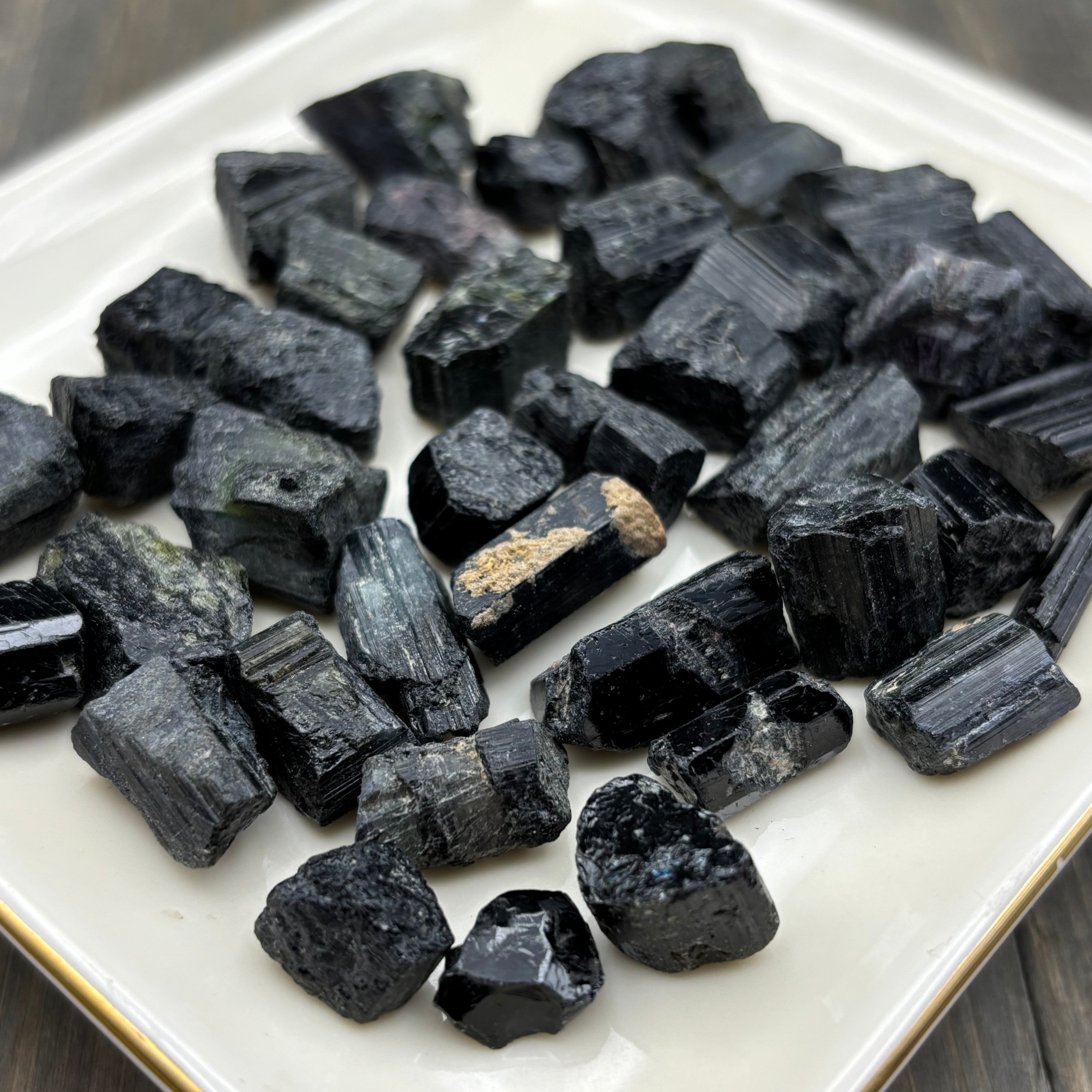 Black Tourmaline for Pure Quartz Test Tube