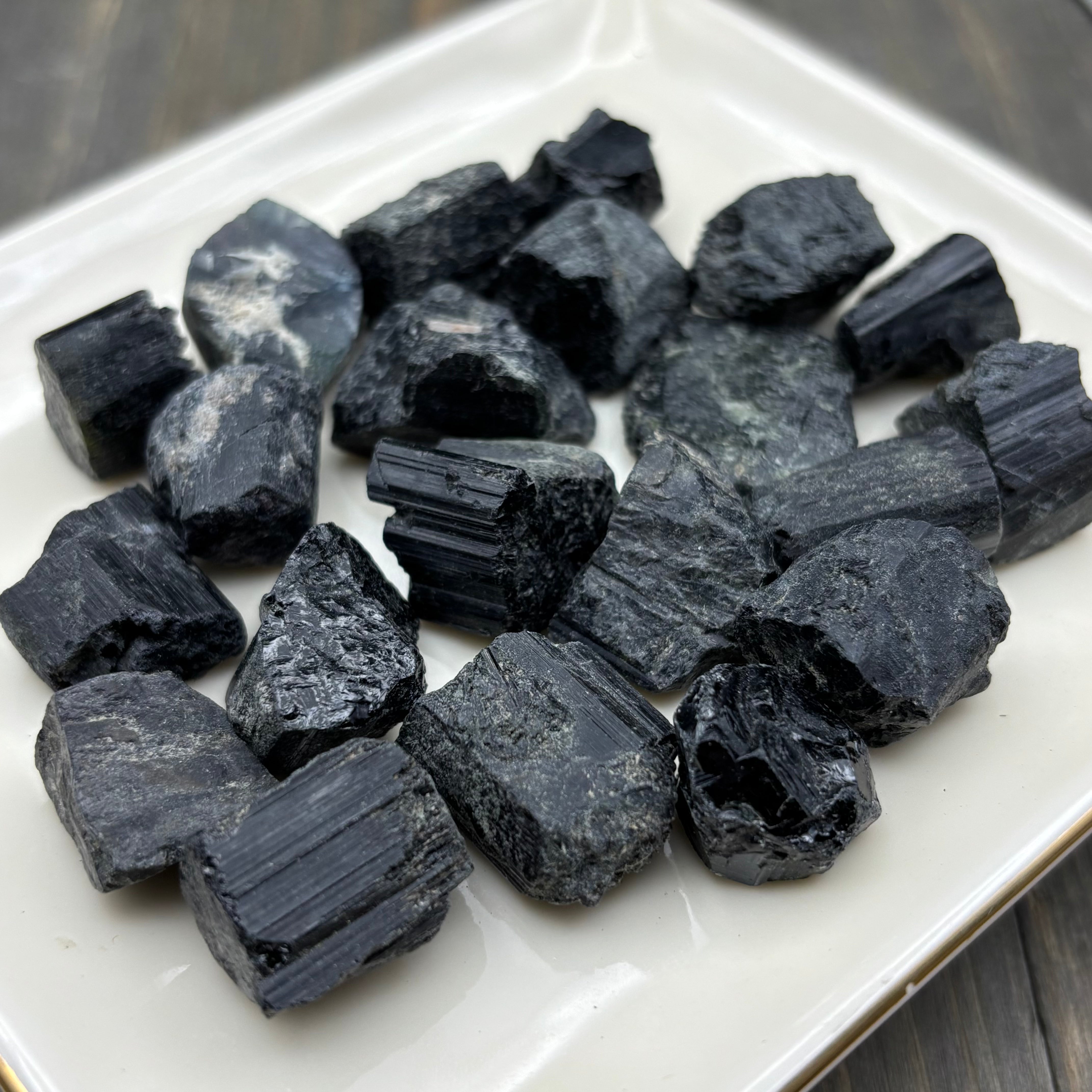 Black Tourmaline for Pure Quartz Test Tube