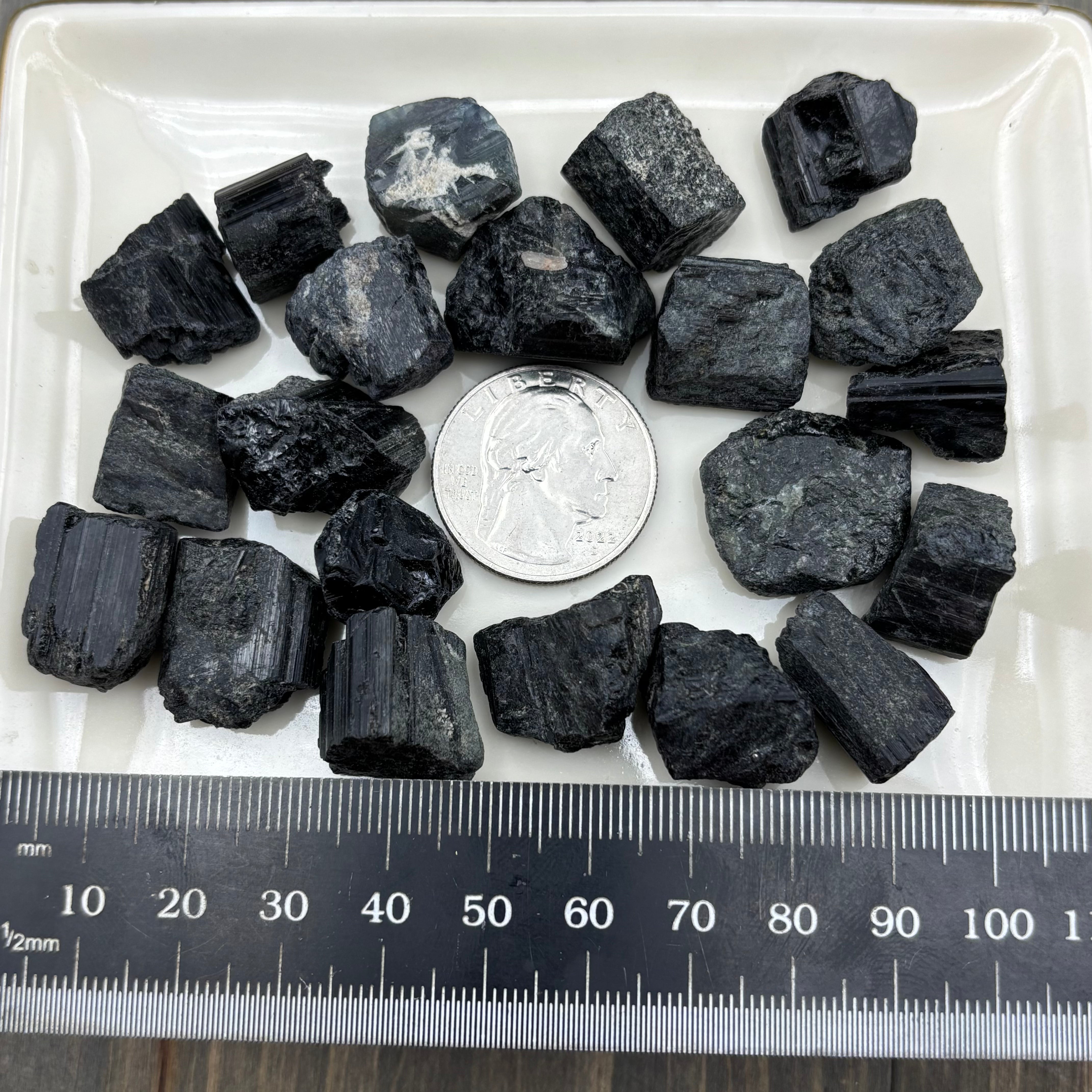 Black Tourmaline for Pure Quartz Test Tube