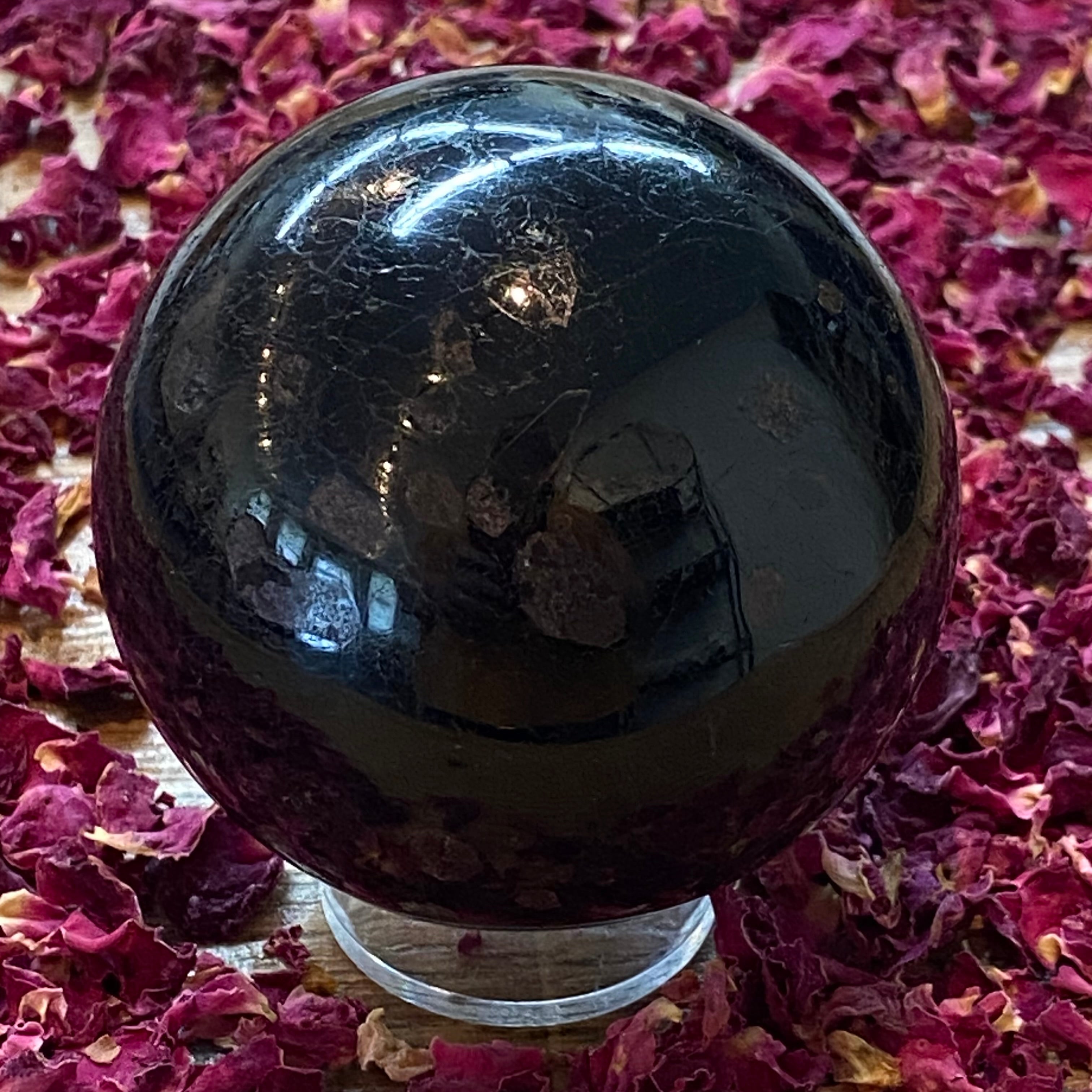 Black Tourmaline Sphere - 012