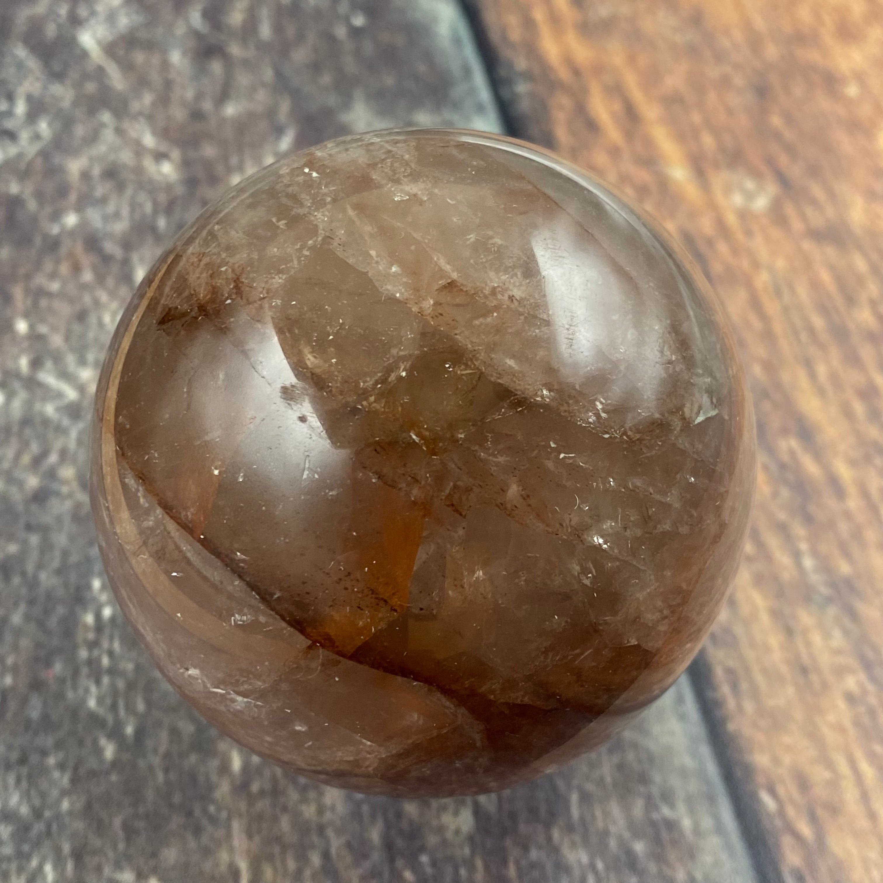 Hematoid Rose Quartz Sphere - 017