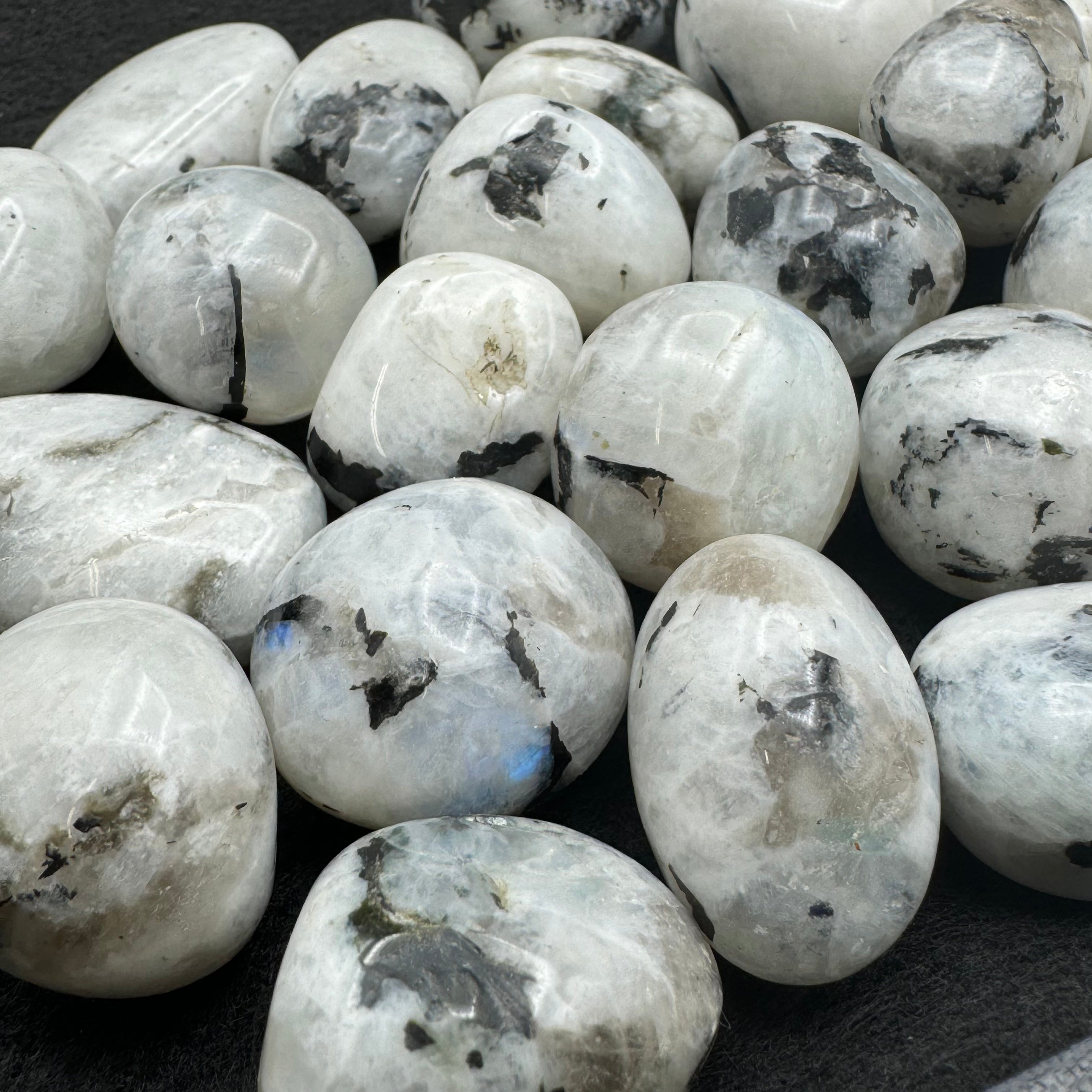 Moonstone from India, Polished