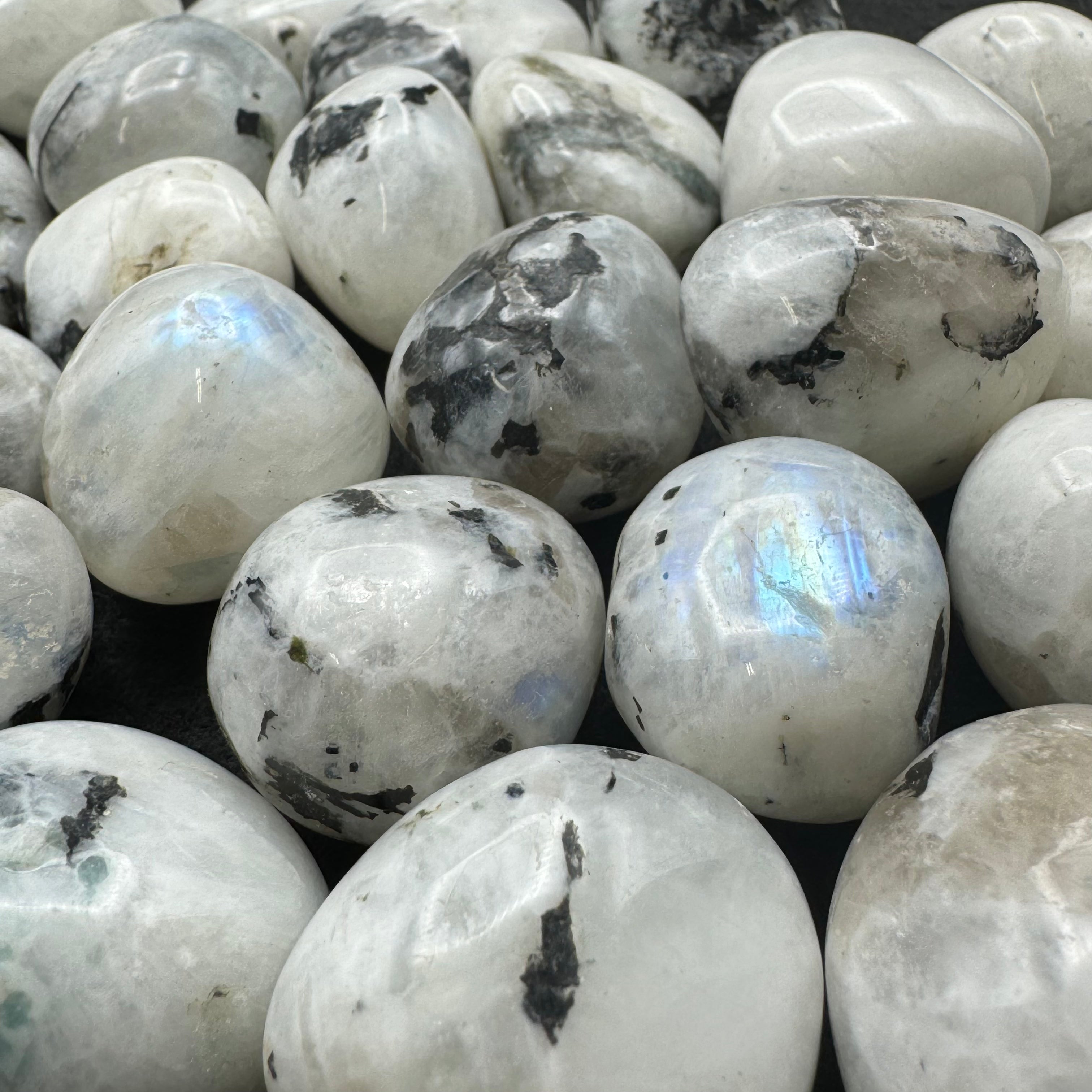 Moonstone from India, Polished