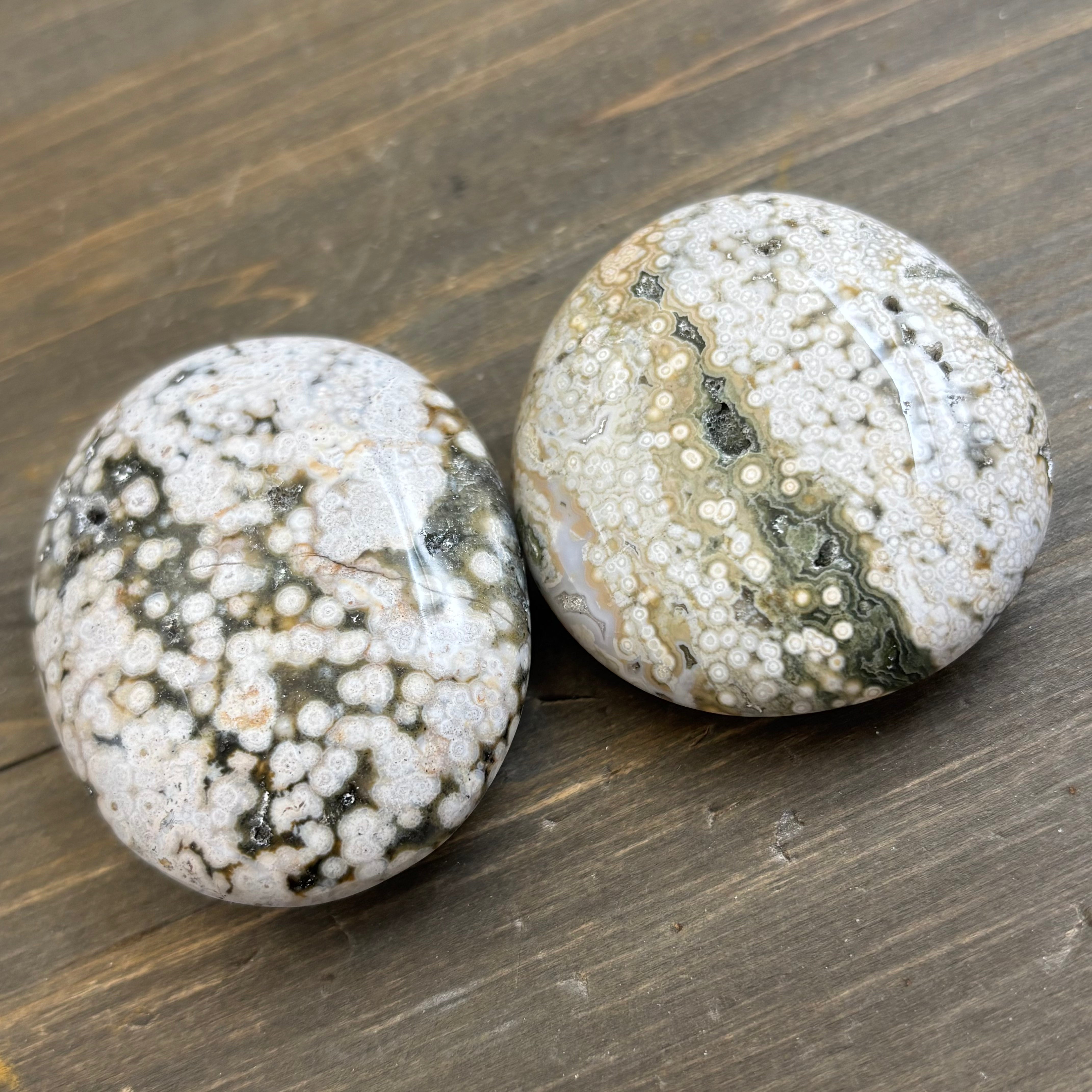 Ocean Jasper 5-Element Palm Pairs
