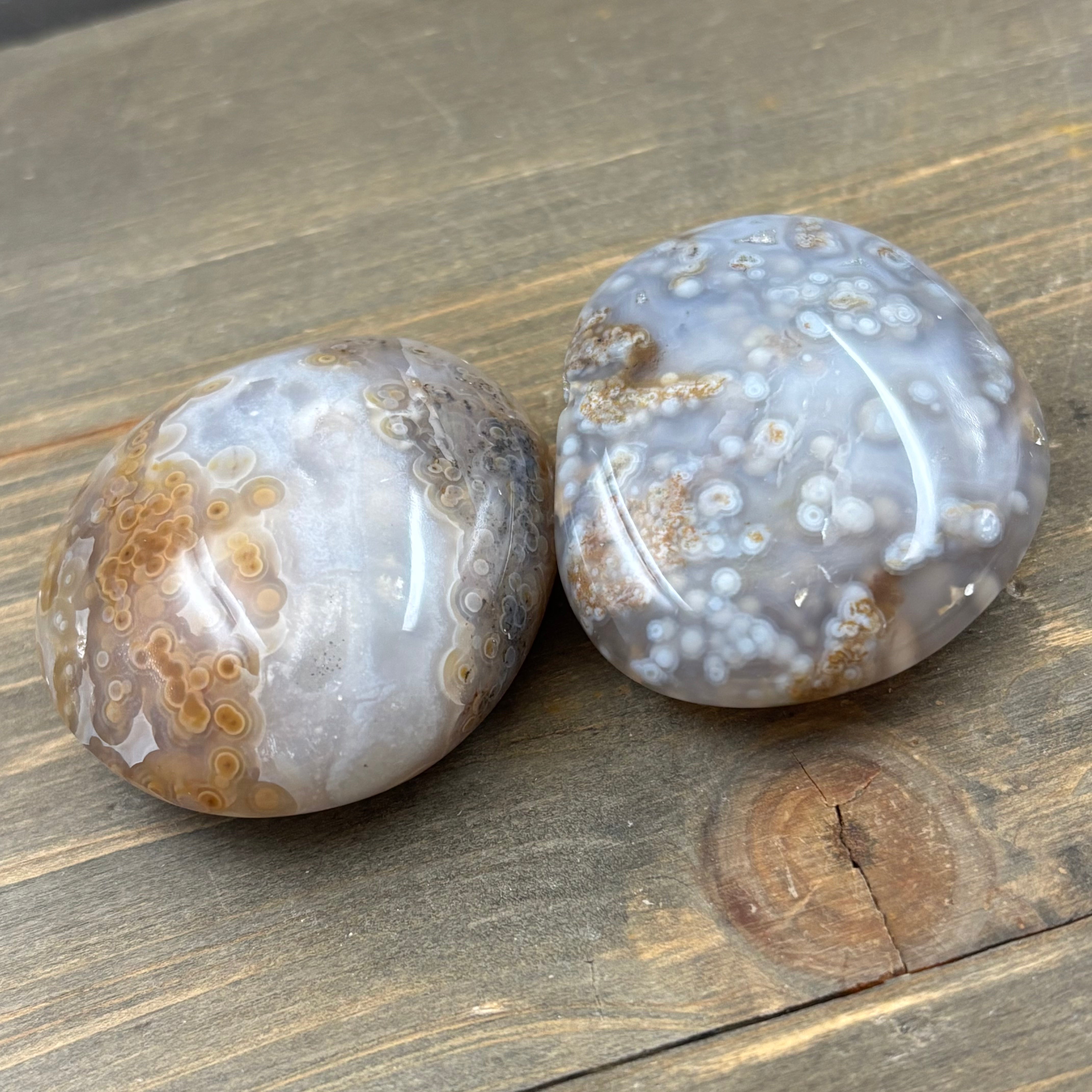Ocean Jasper 5-Element Palm Pairs