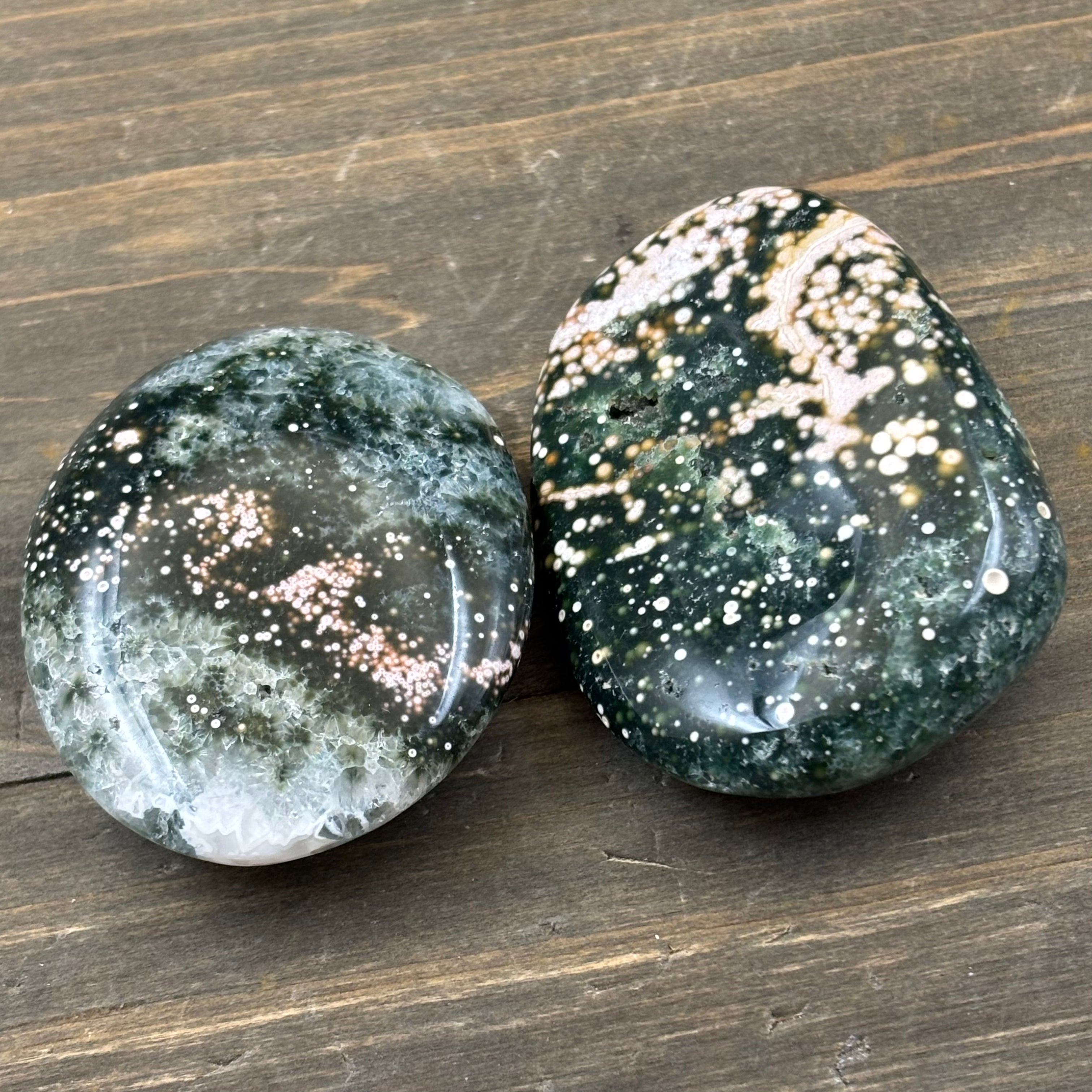 Ocean Jasper 5-Element Palm Pairs