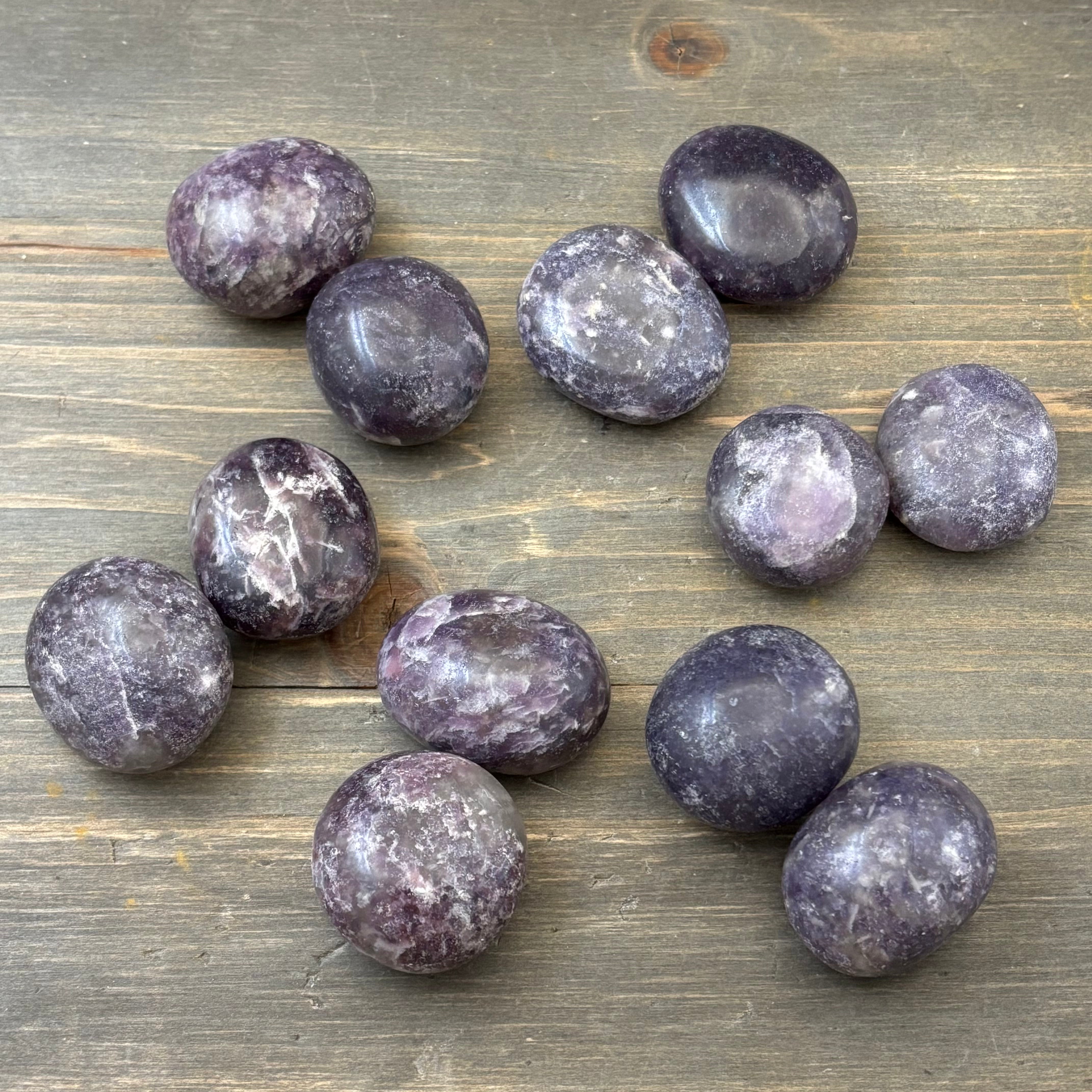 Lepidolite Palm Pair