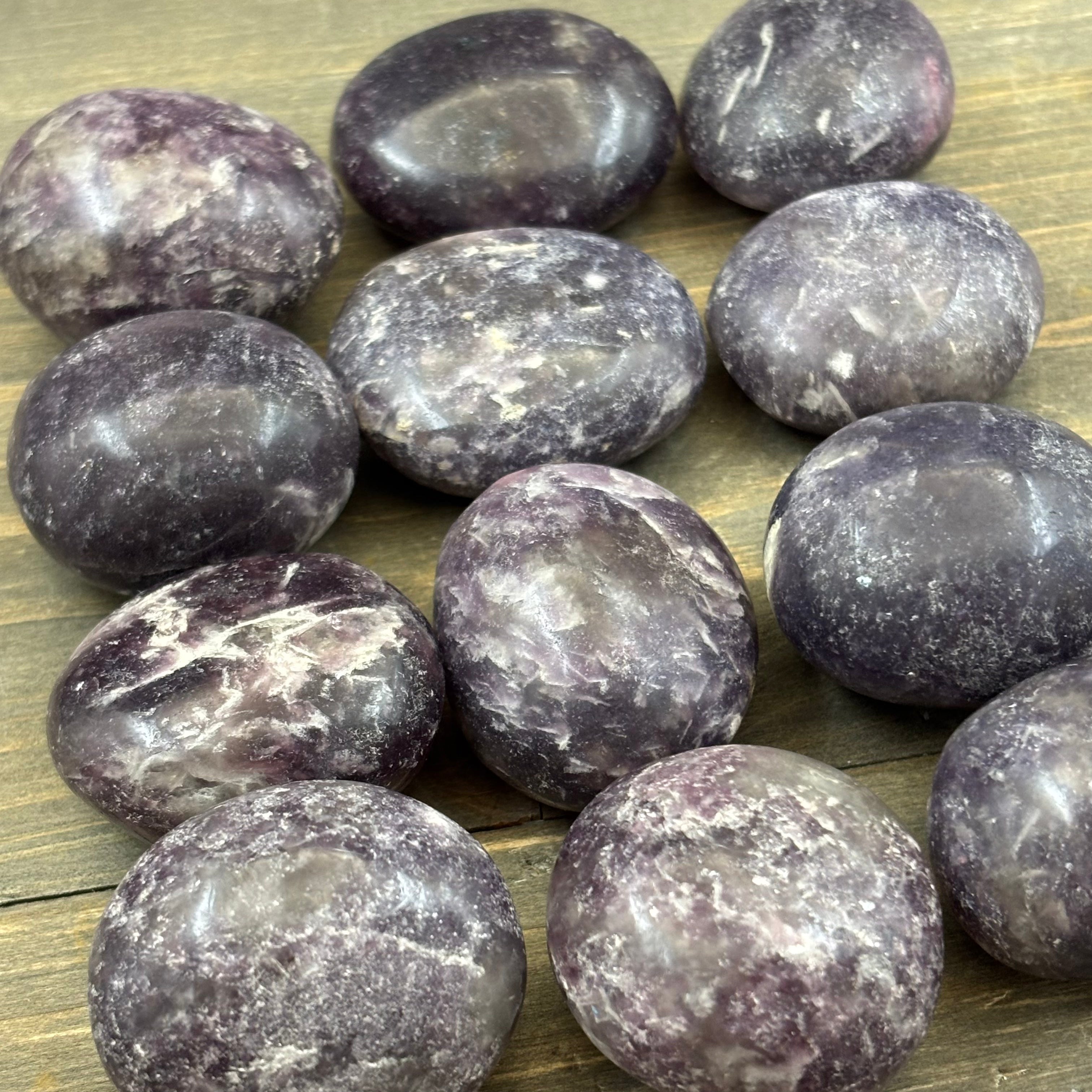 Lepidolite Palm Pair
