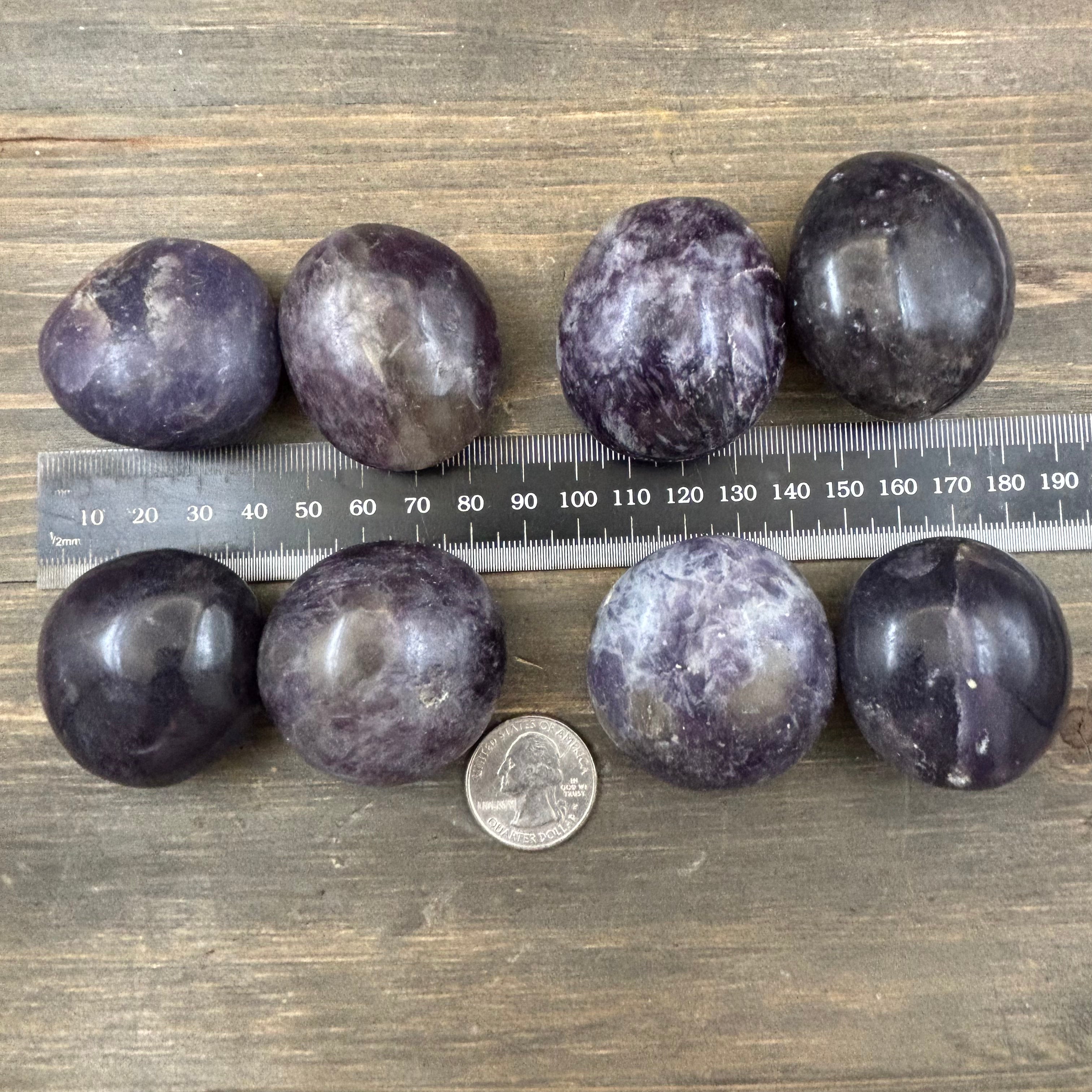 Lepidolite Palm Pair