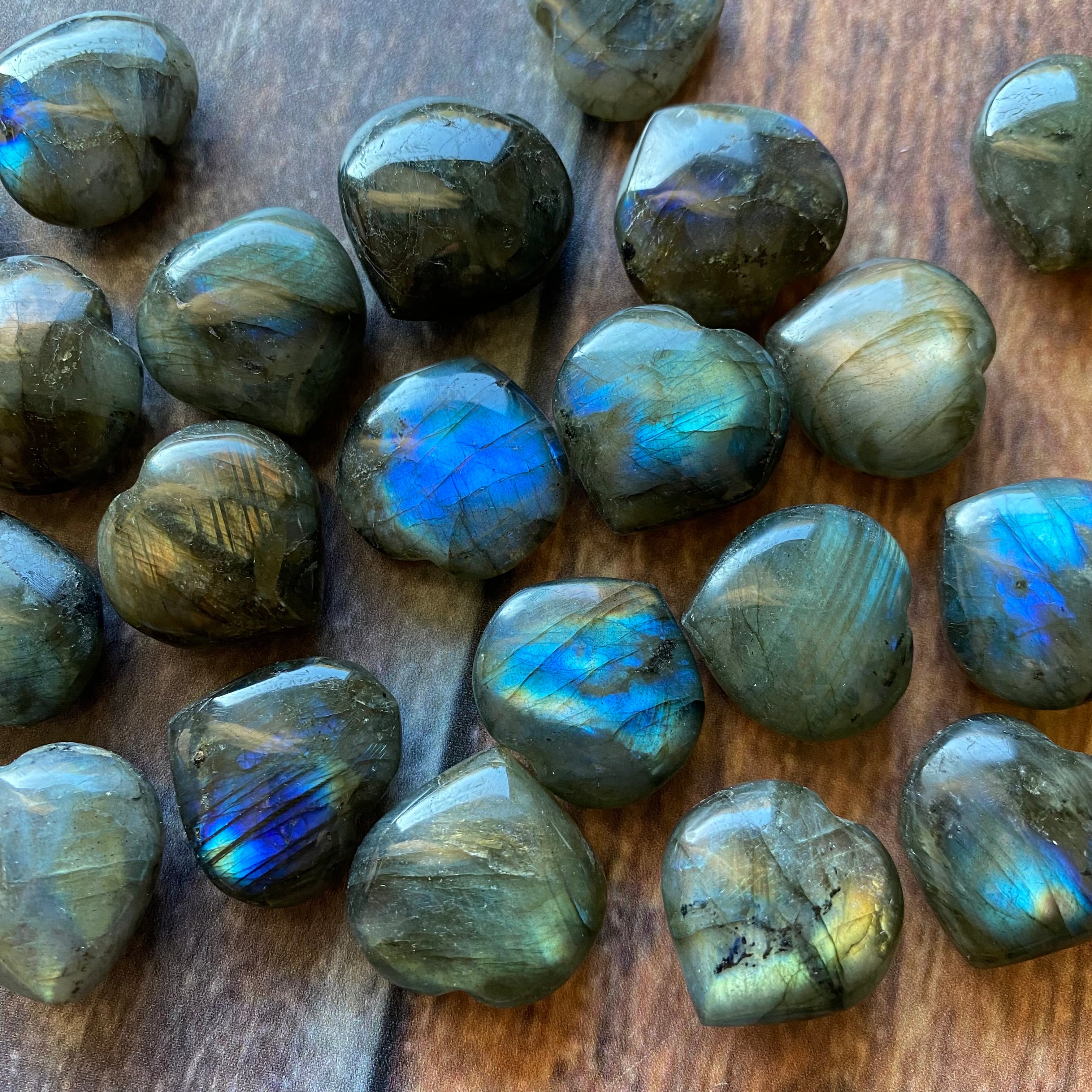 Labradorite Heart