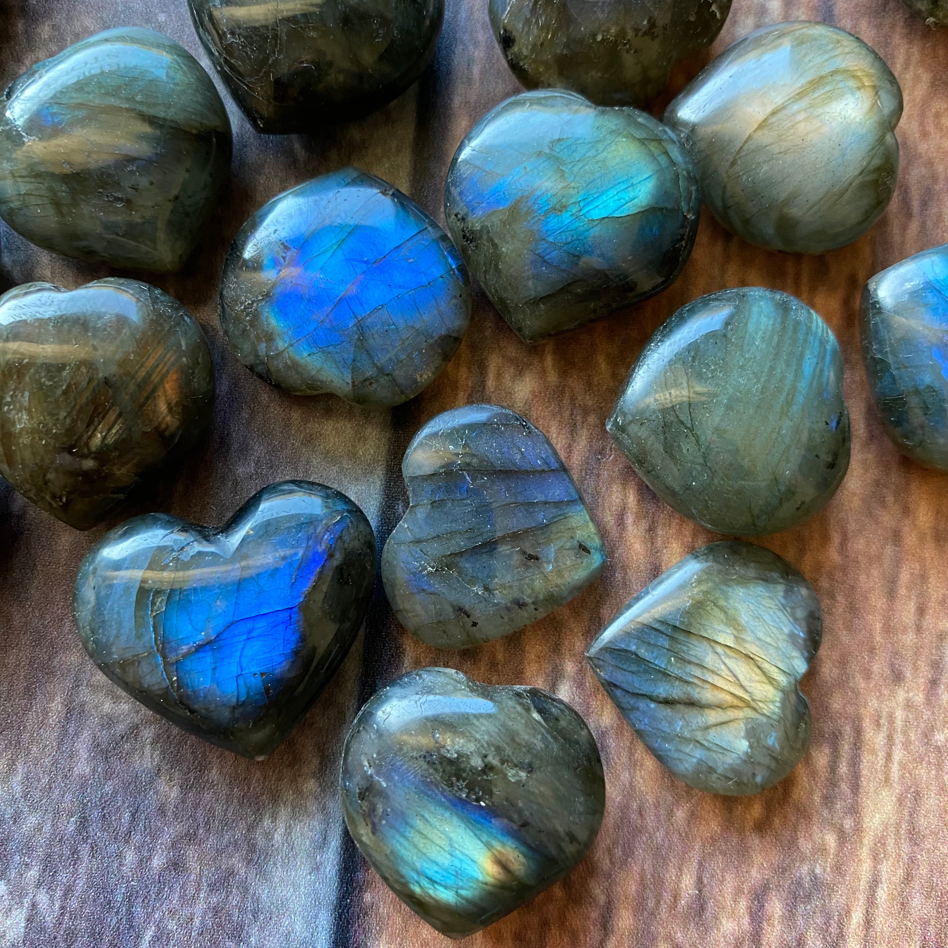 Labradorite Heart