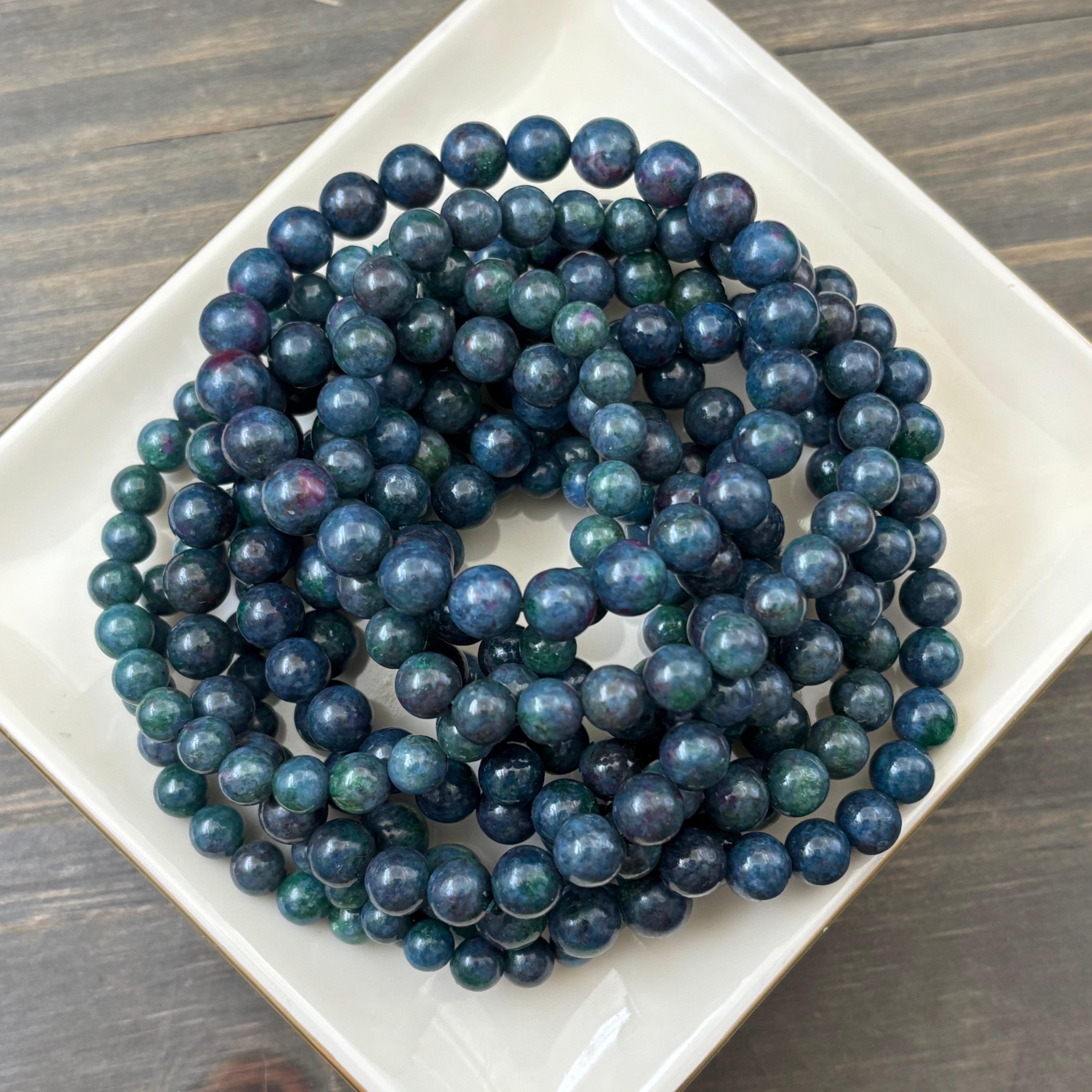Kyanite and Ruby Bracelet