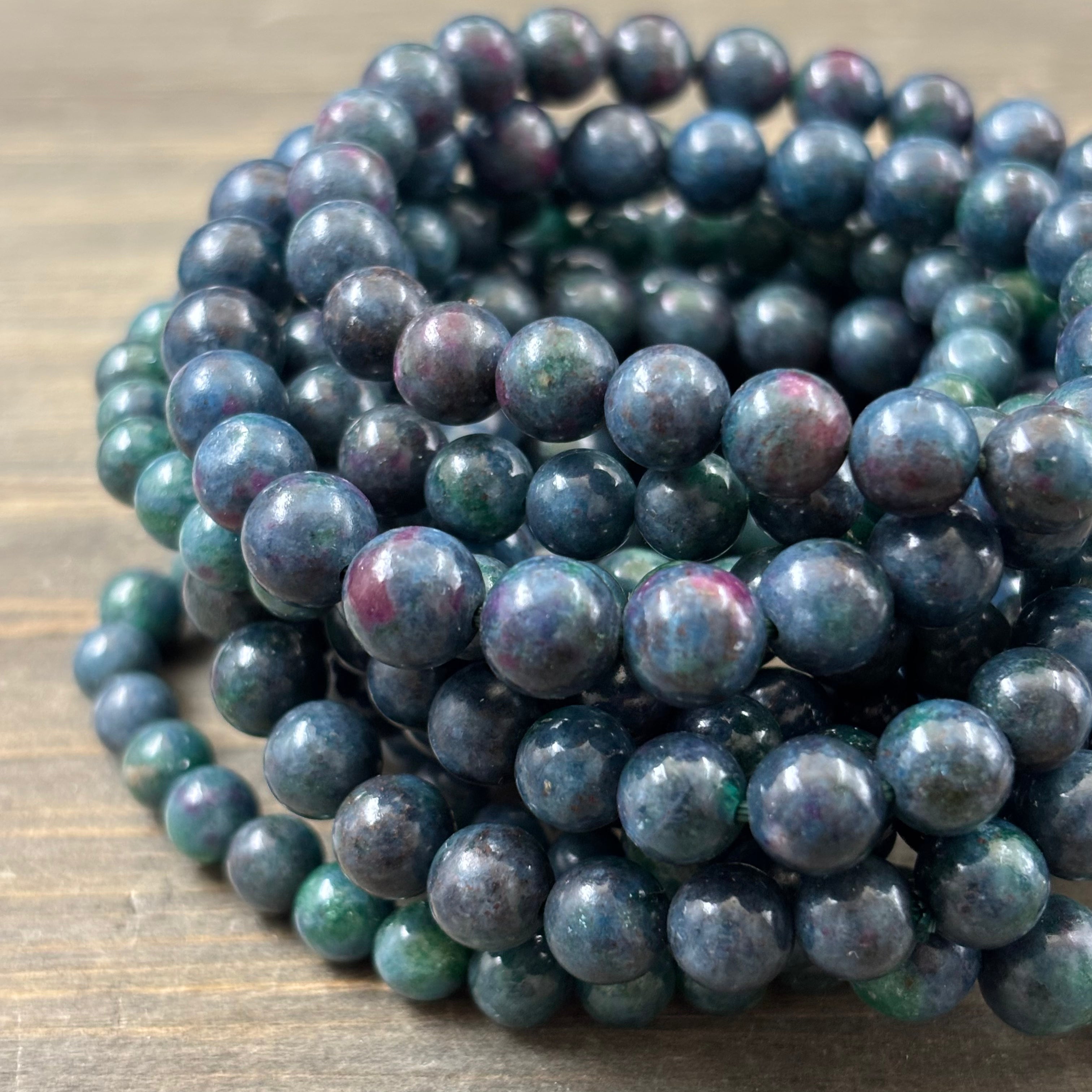 Kyanite and Ruby Bracelet