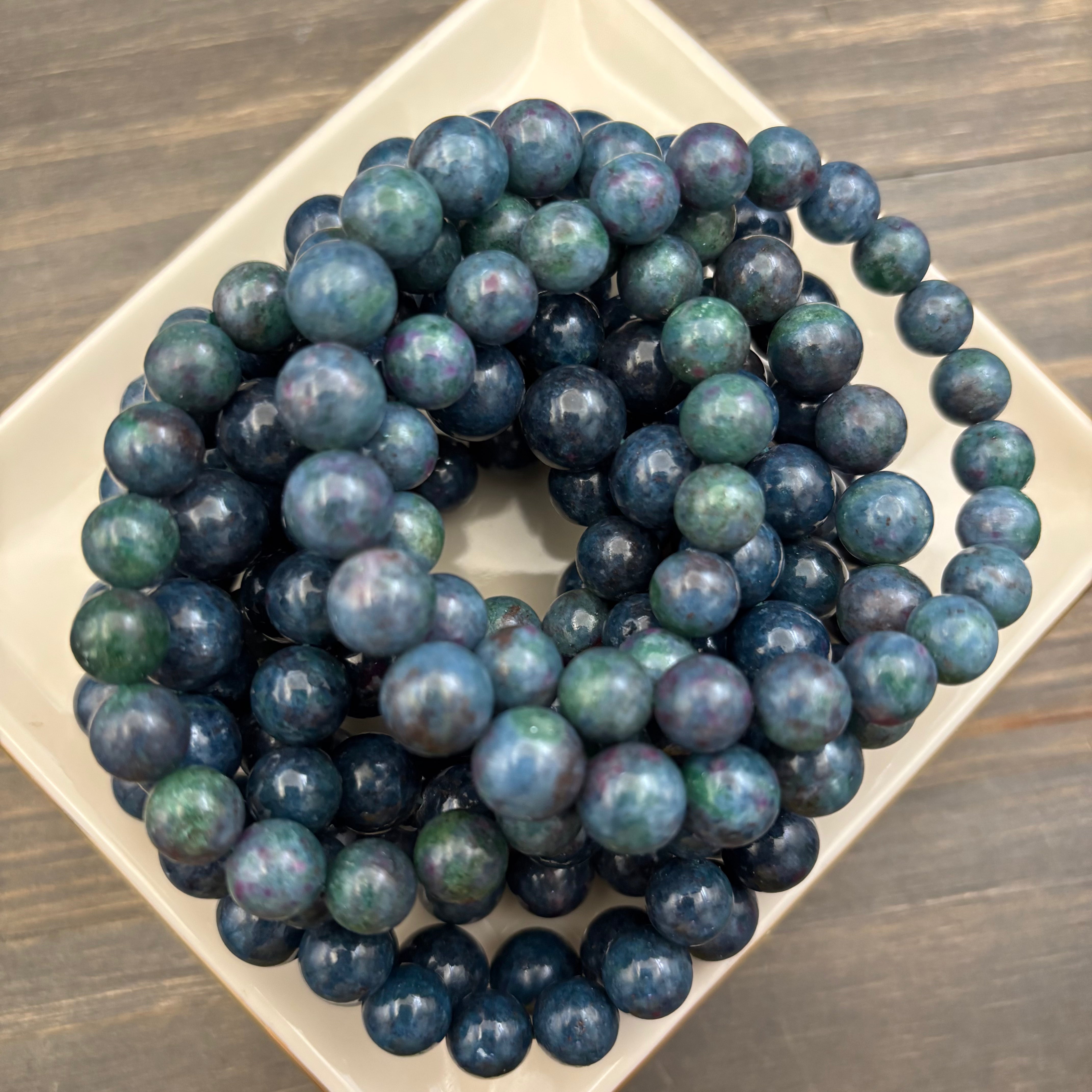 Kyanite and Ruby Bracelet