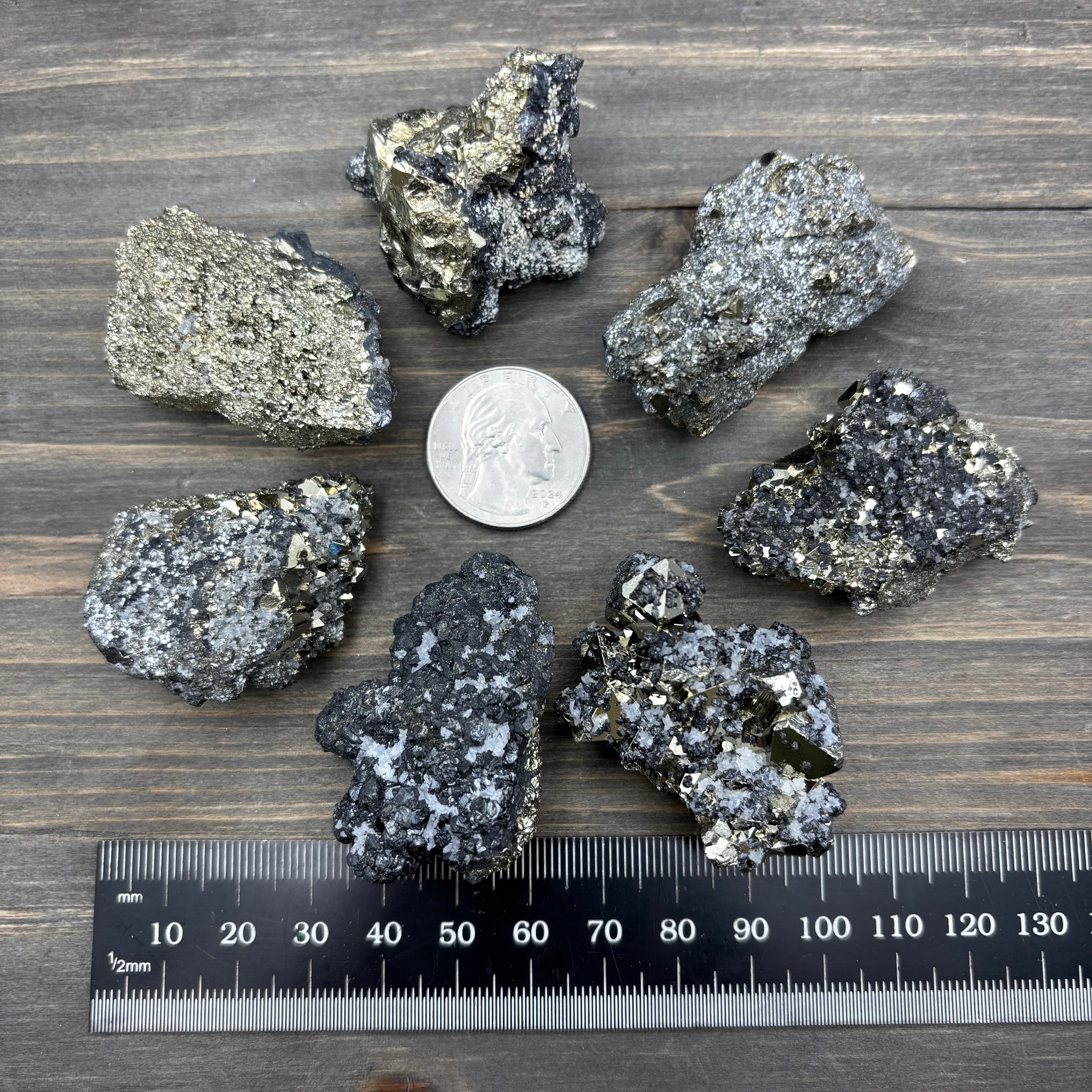 Crystalline Pyrite with Sphalerite