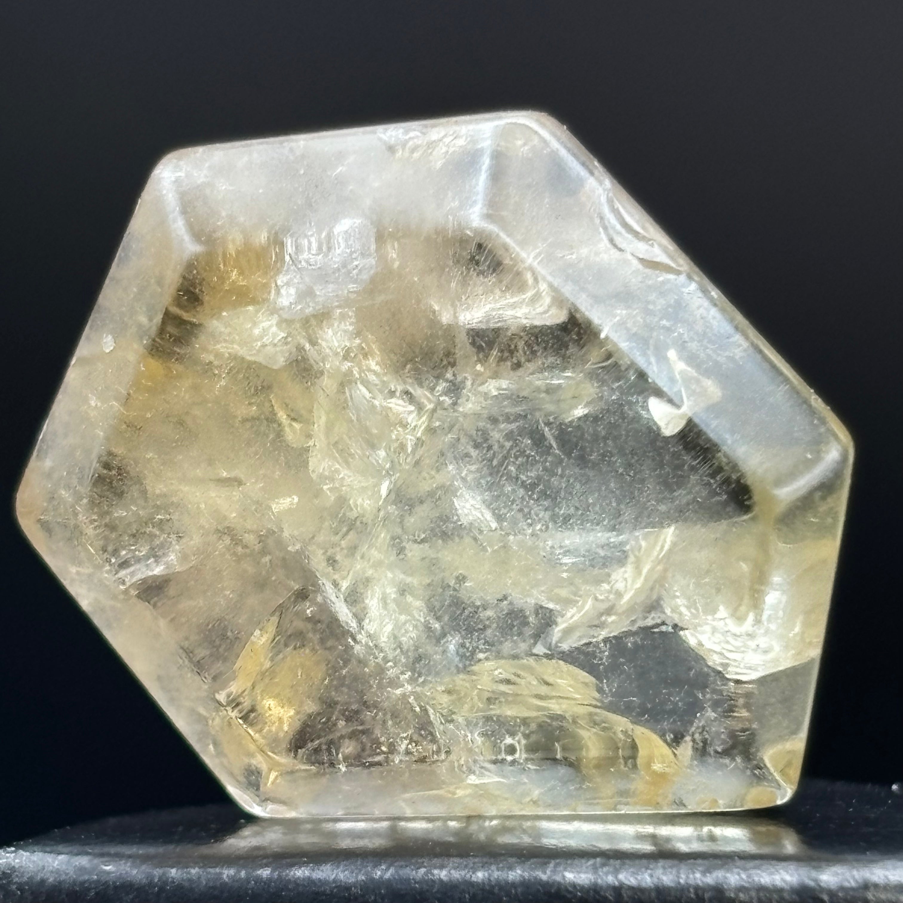 Citrine Crystal Cross-Section - 016