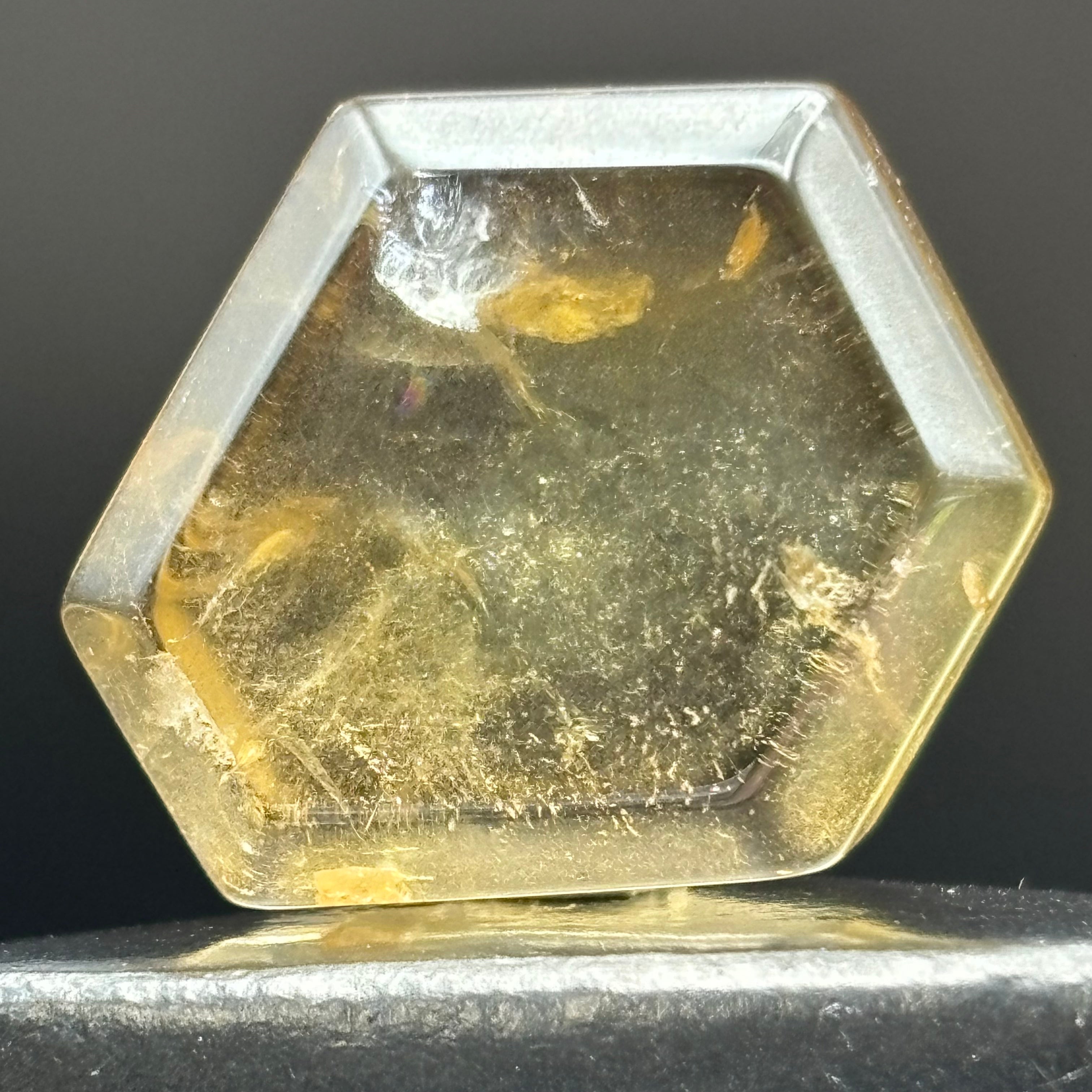 Citrine Crystal Cross-Section - 028