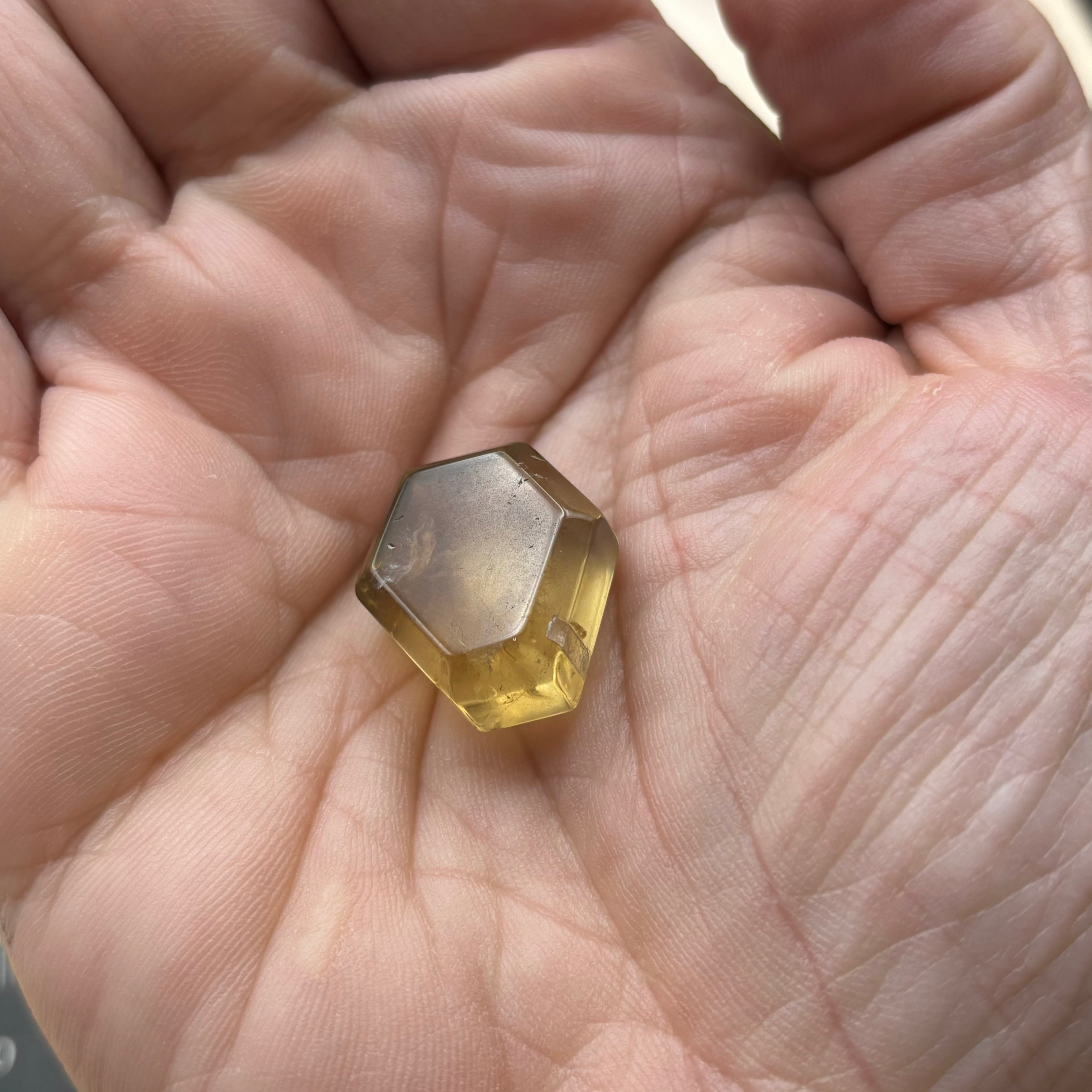 Citrine Crystal Cross-Section - 028