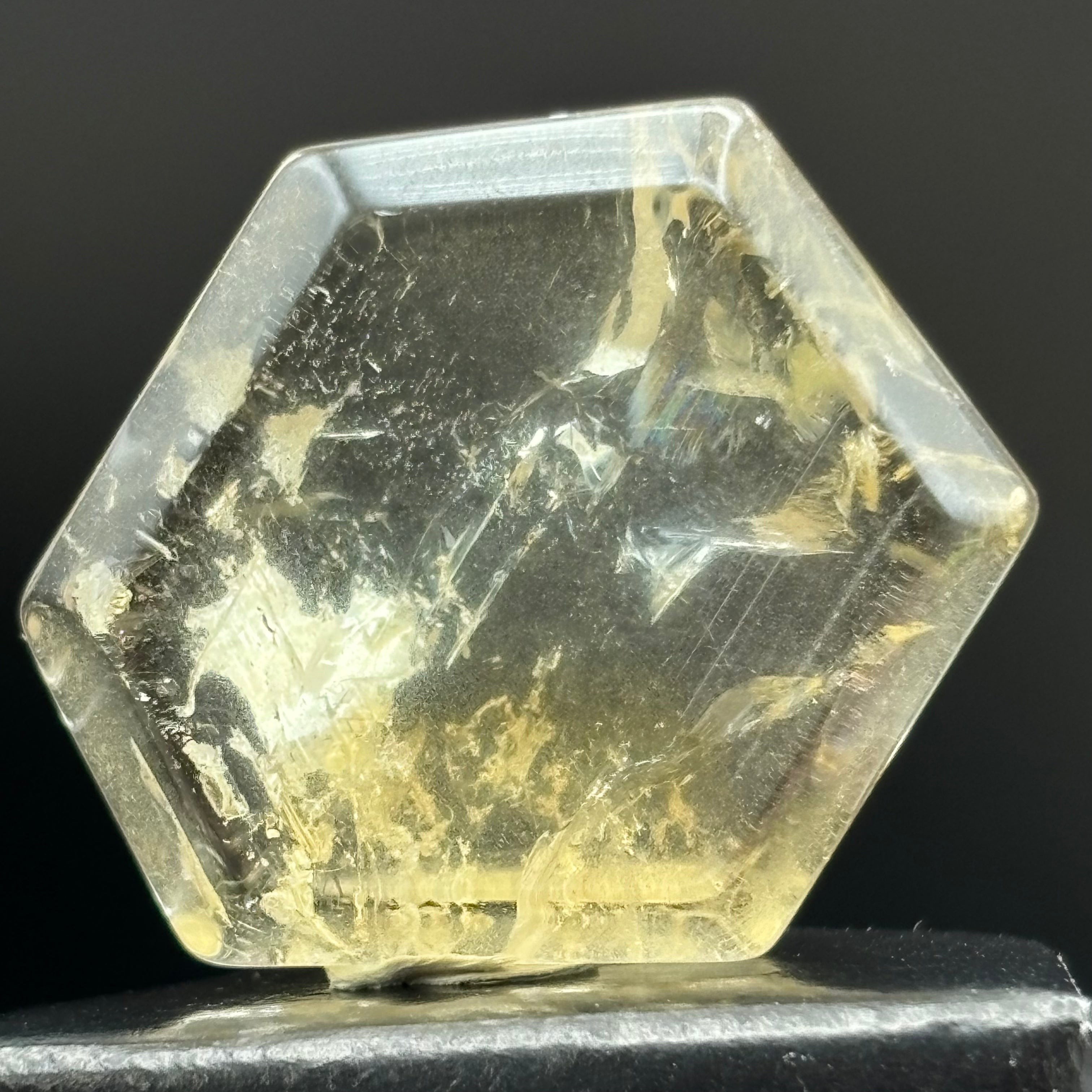 Citrine Crystal Cross-Section - 032