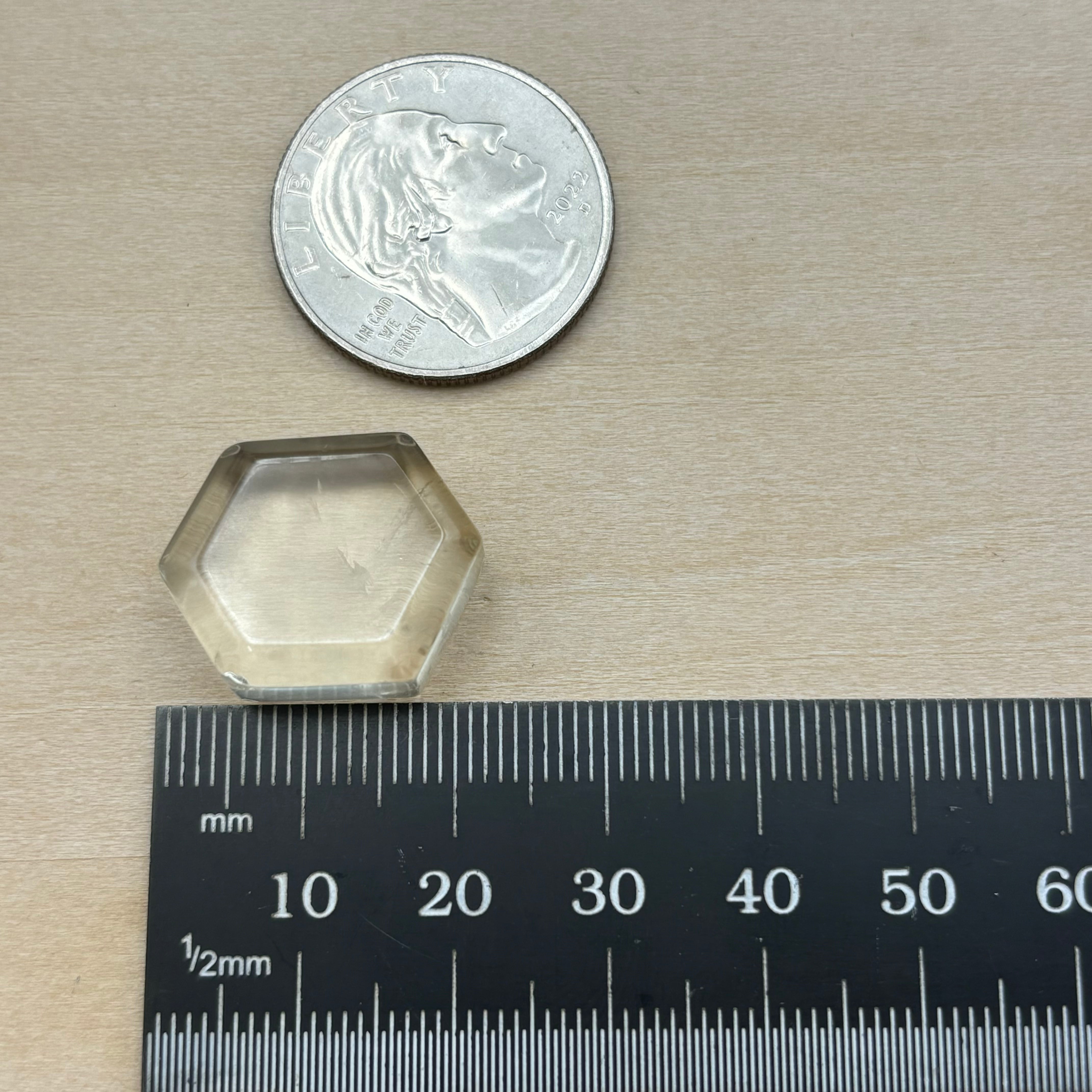 Citrine Crystal Cross-Section - 041