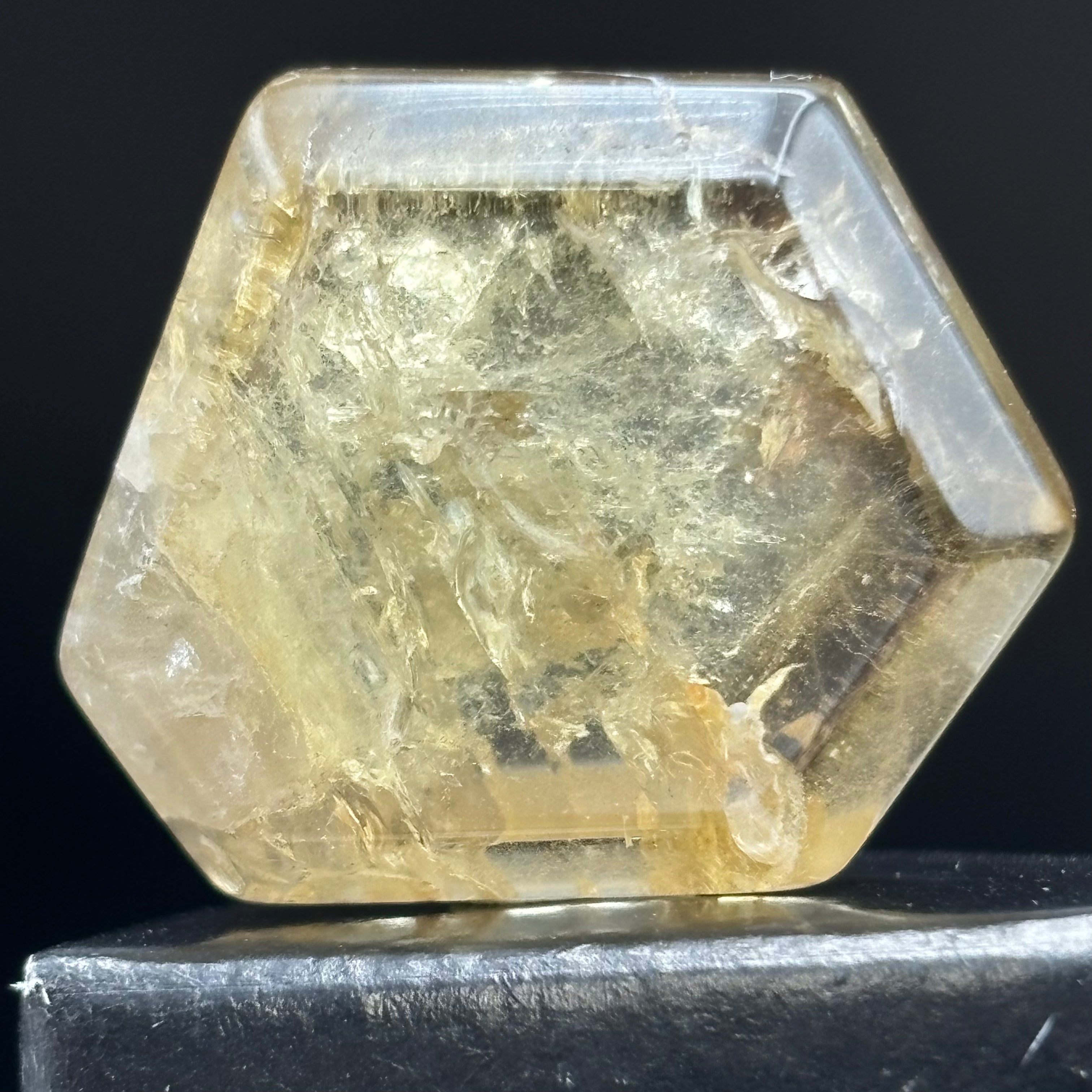 Citrine Crystal Cross-Section - 047