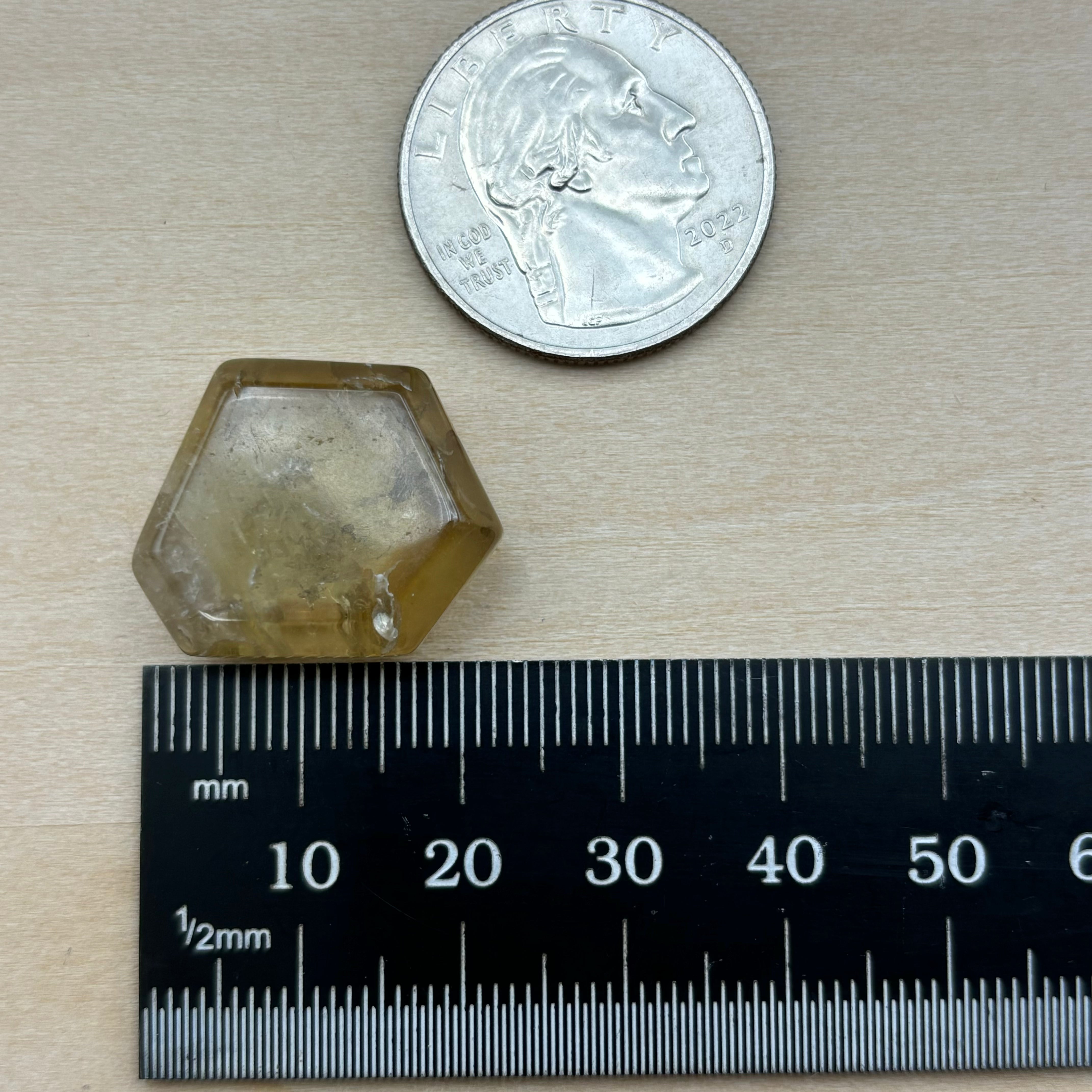Citrine Crystal Cross-Section - 047