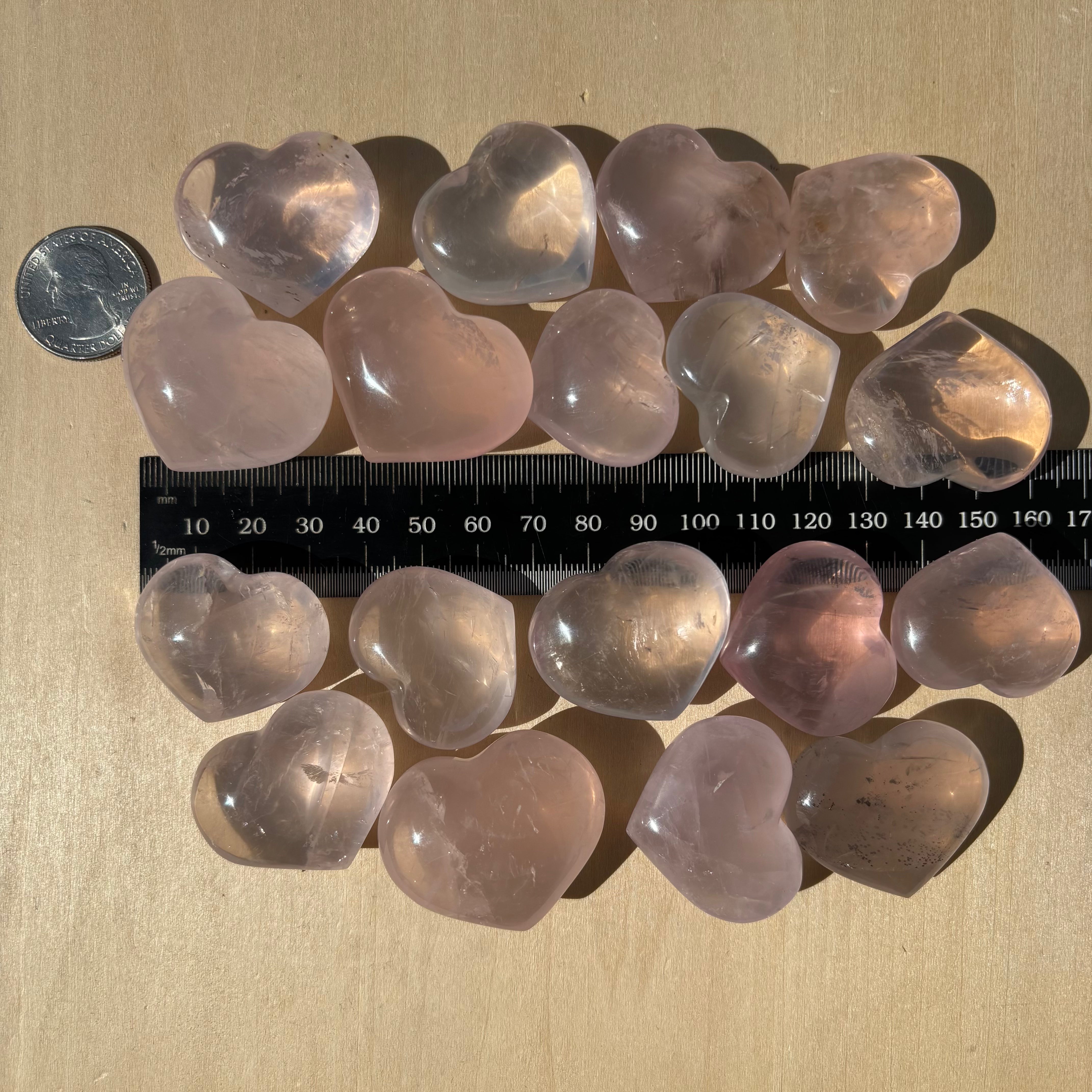 Pure Rose Quartz Heart
