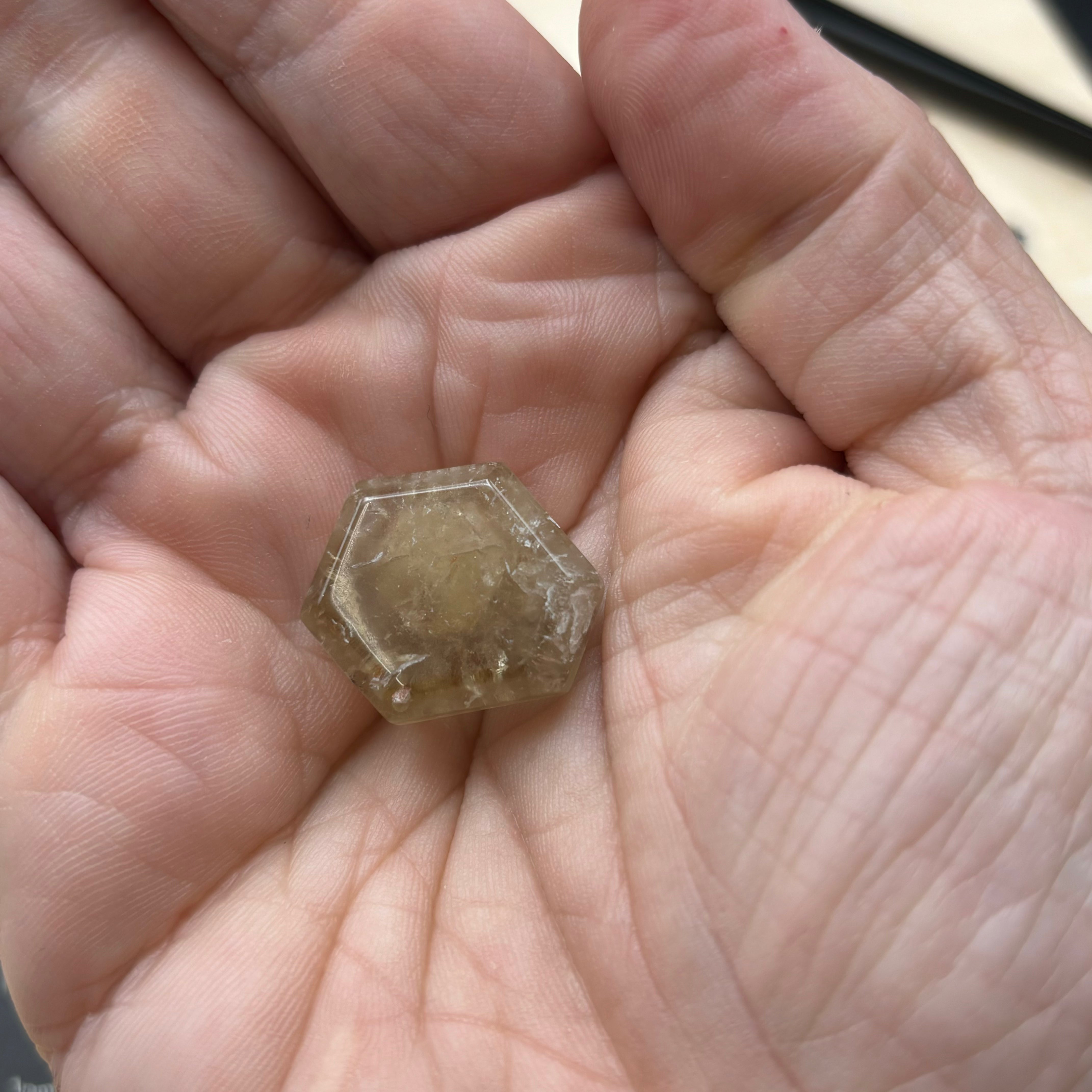 Citrine Crystal Cross-Section - 049