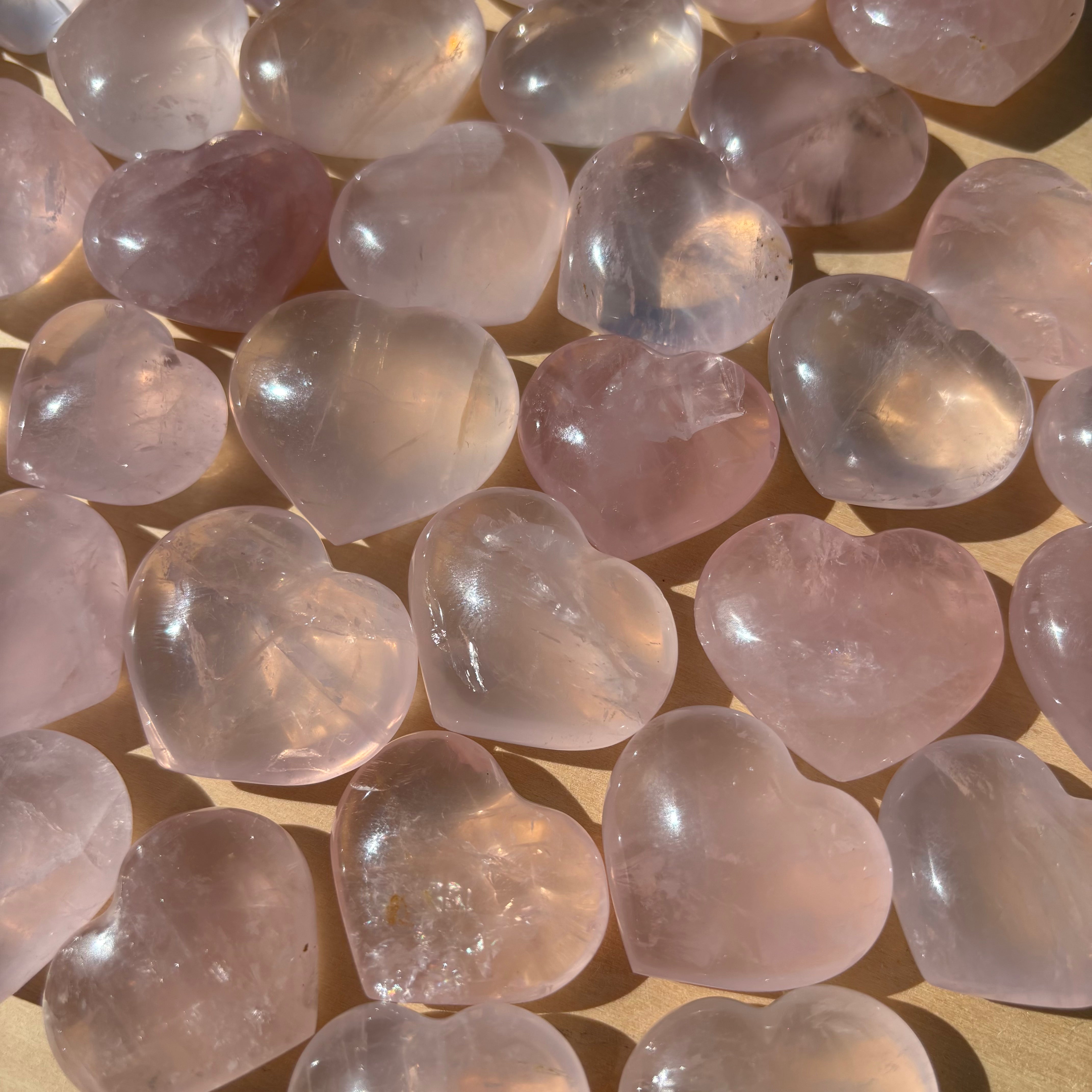 Pure Rose Quartz Heart