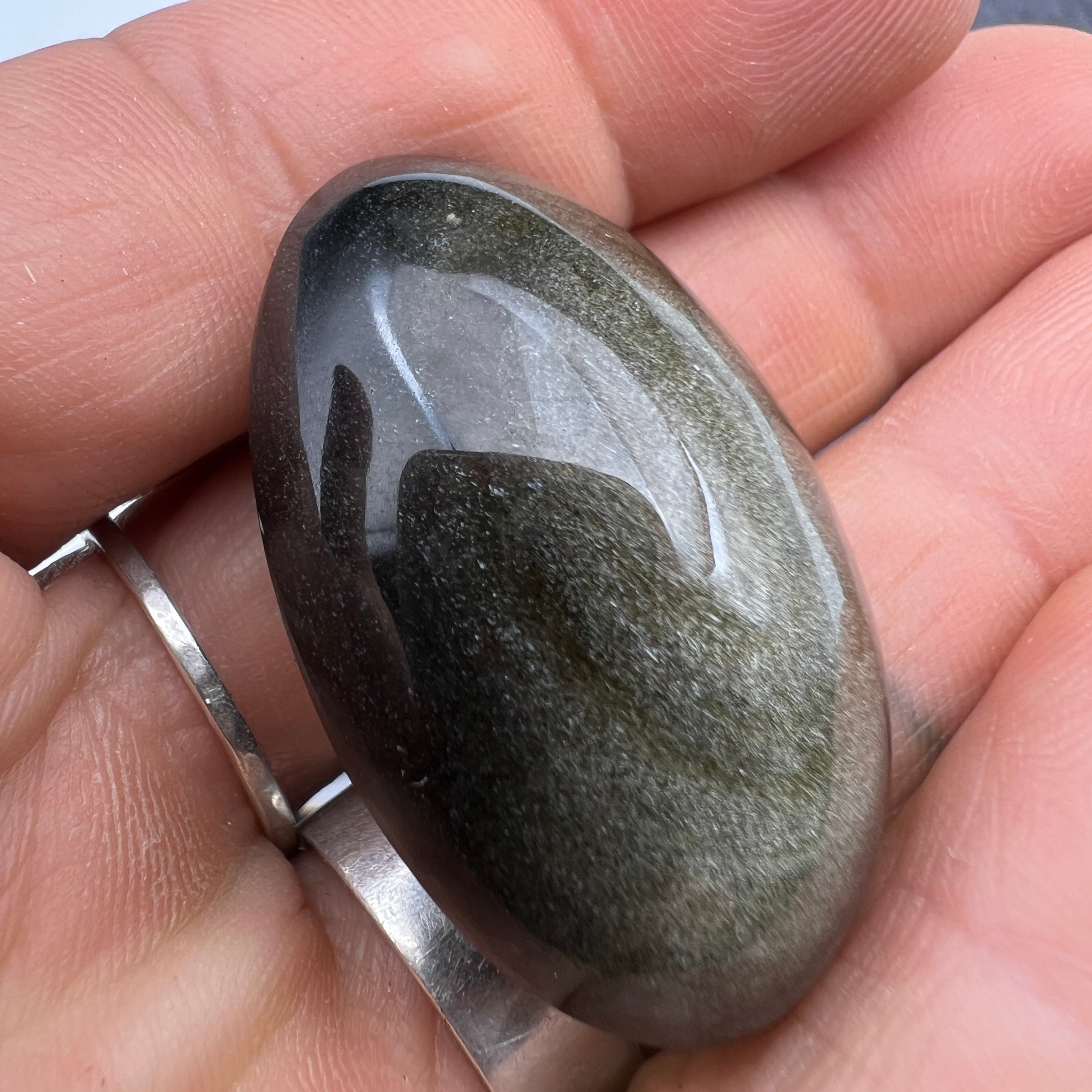 Gold Sheen Obsidian Talisman