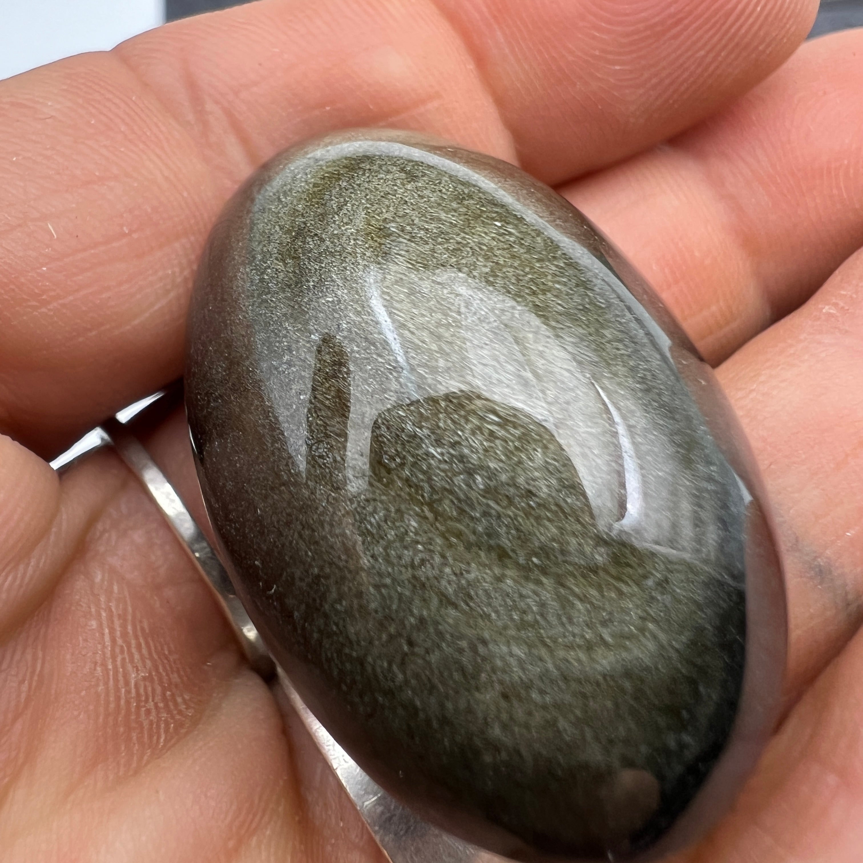 Gold Sheen Obsidian Talisman