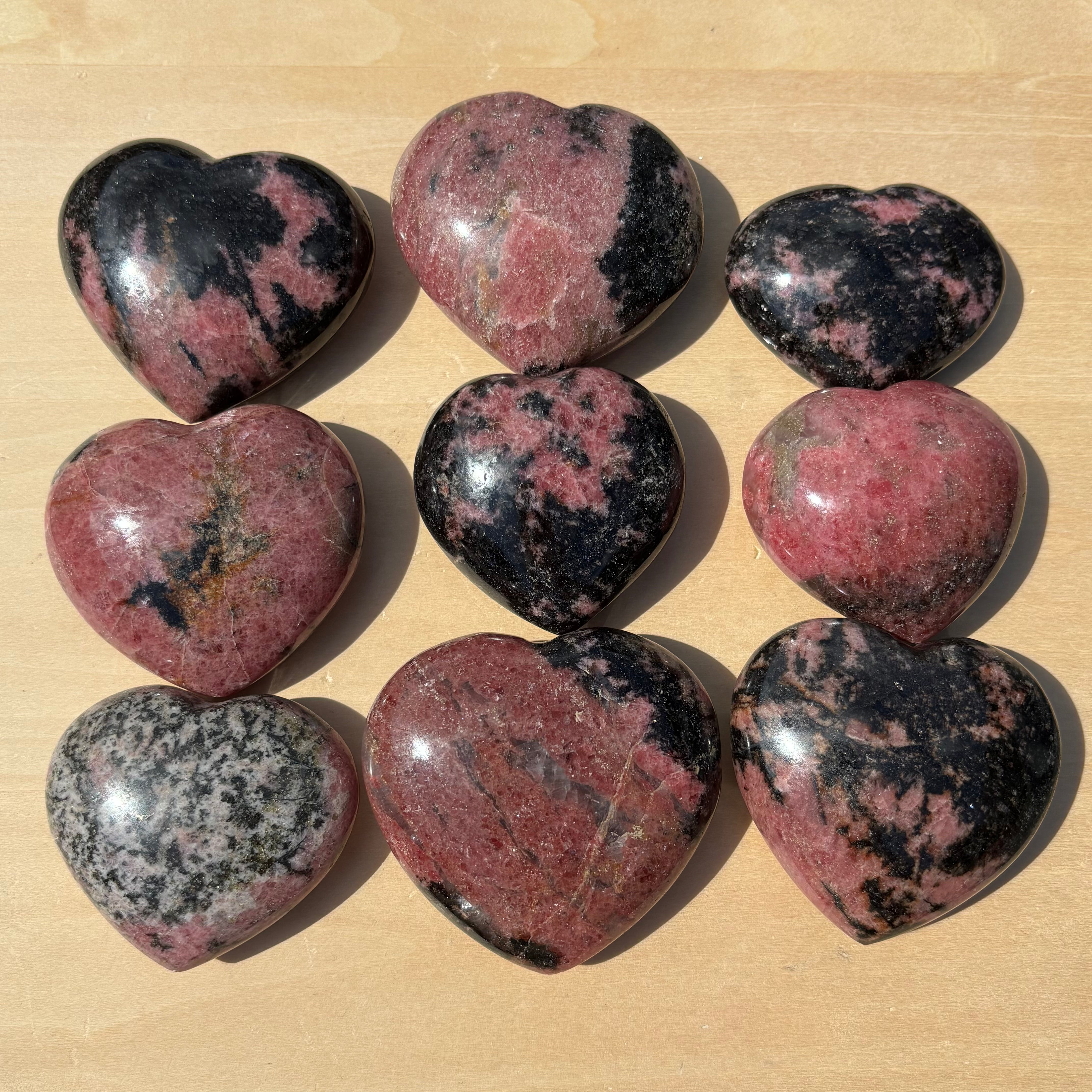 Rhodonite Heart