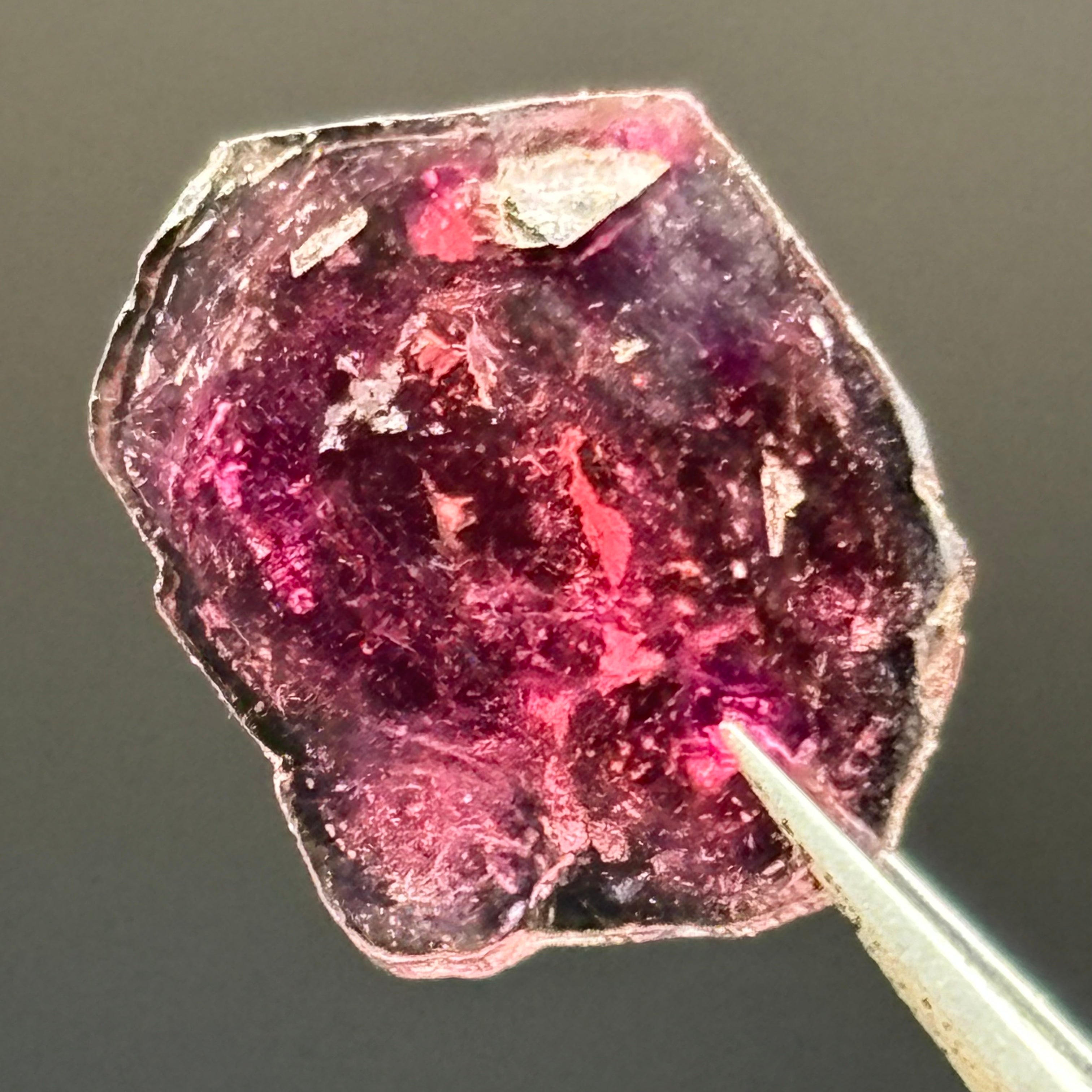 Watermelon Tourmaline Crystal Slice - 012