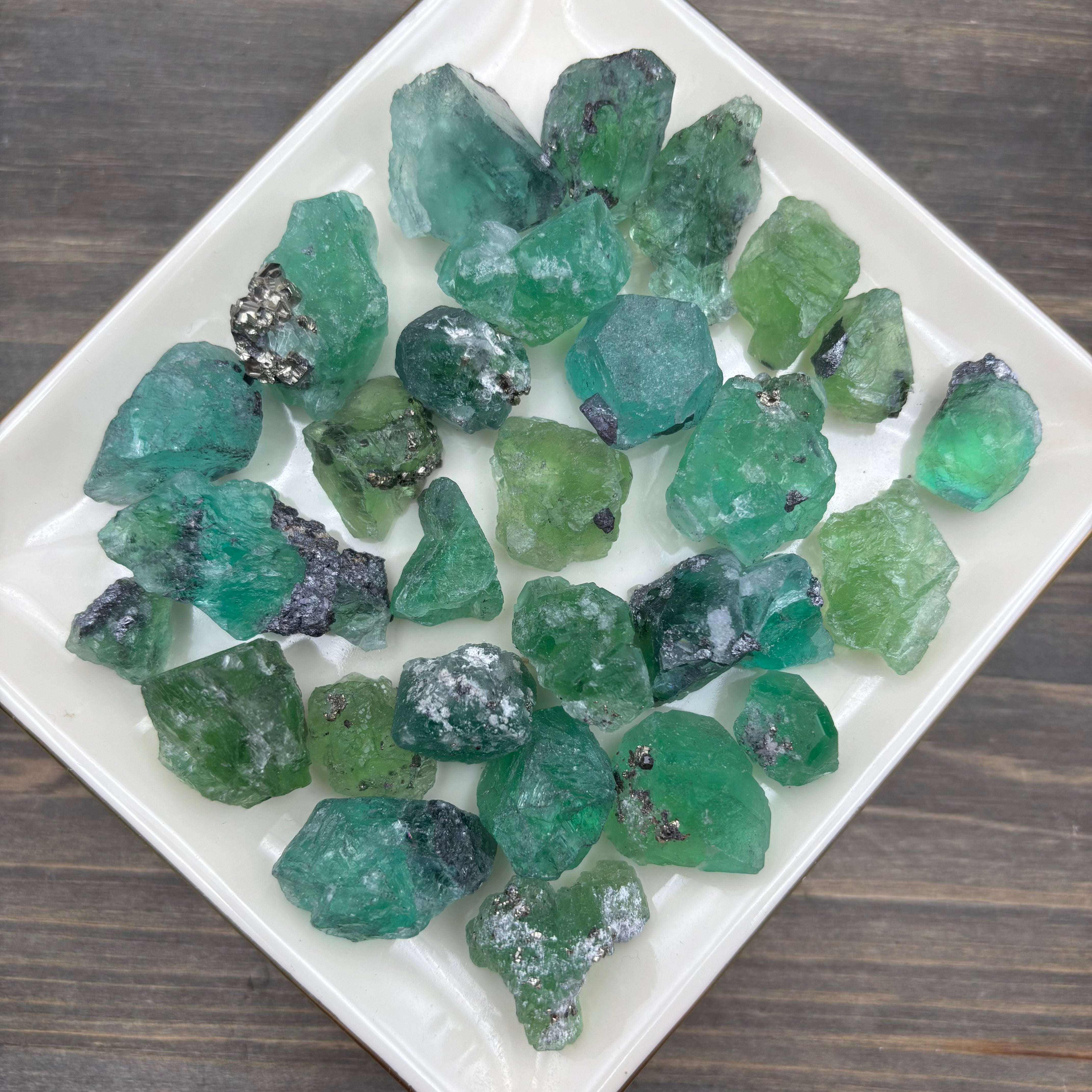 Supernatural Green Fluorite for Pure Quartz Test Tube