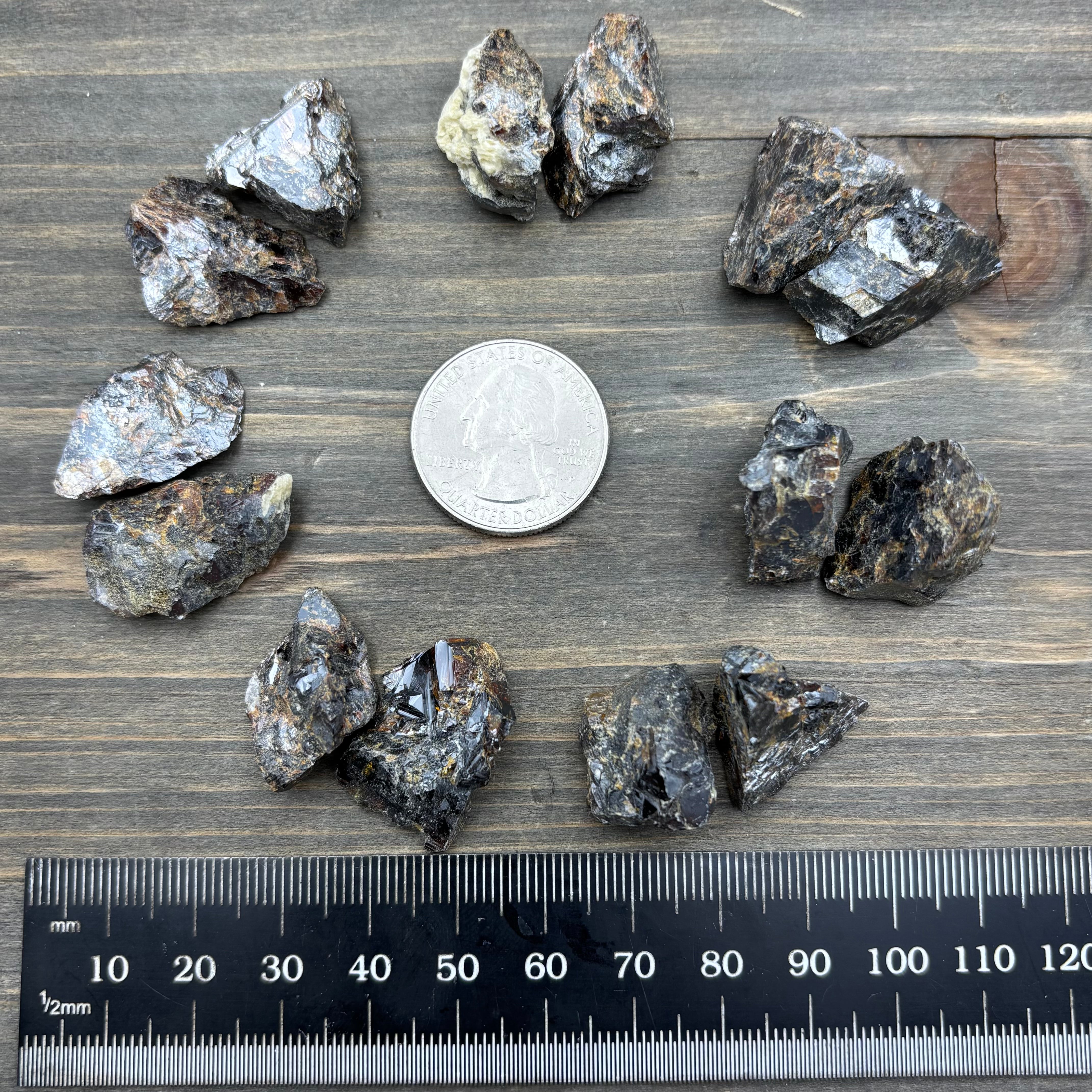 Sphalerite Point Pair, Elmwood Mine
