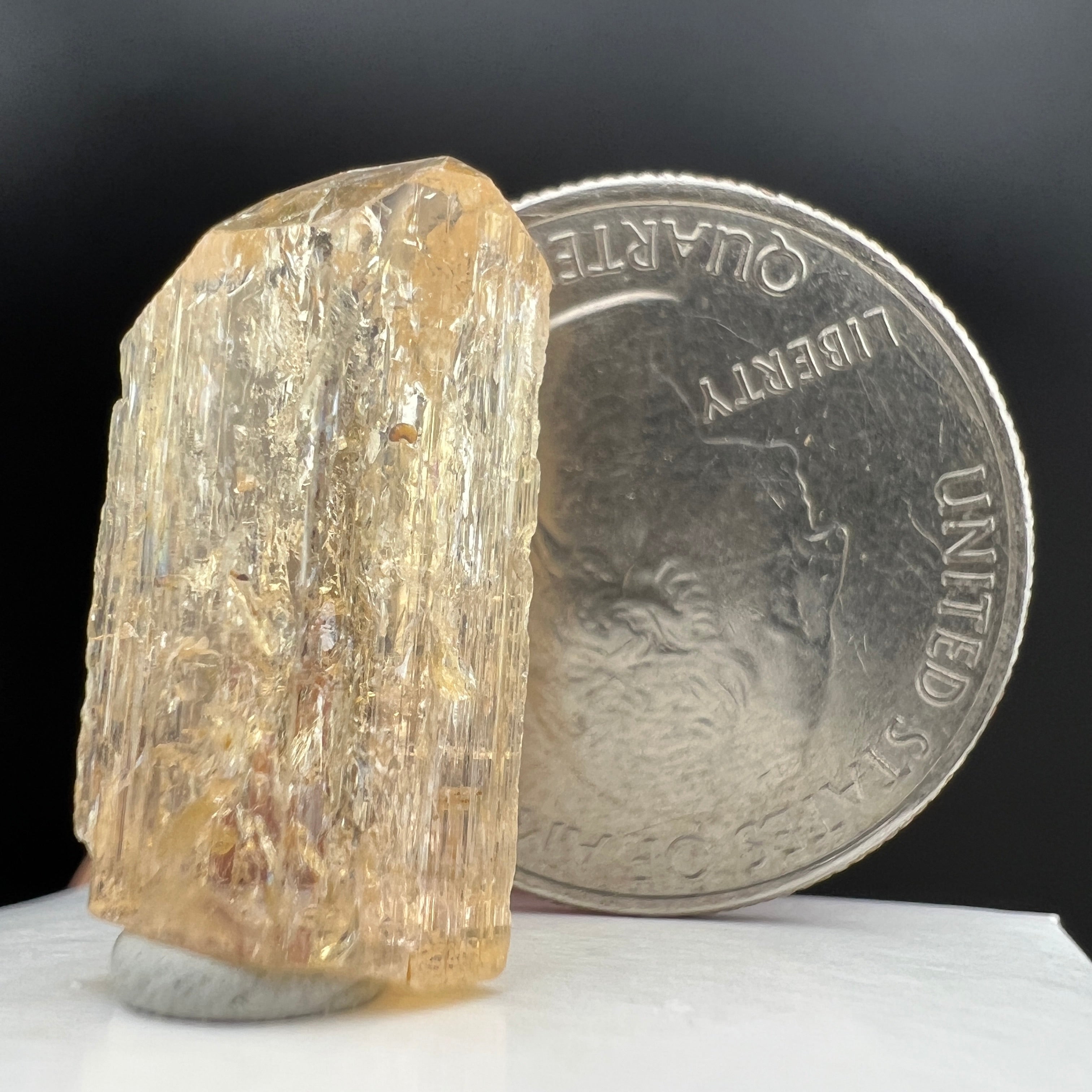 Imperial Topaz Natural Full Terminated Crystal - 050