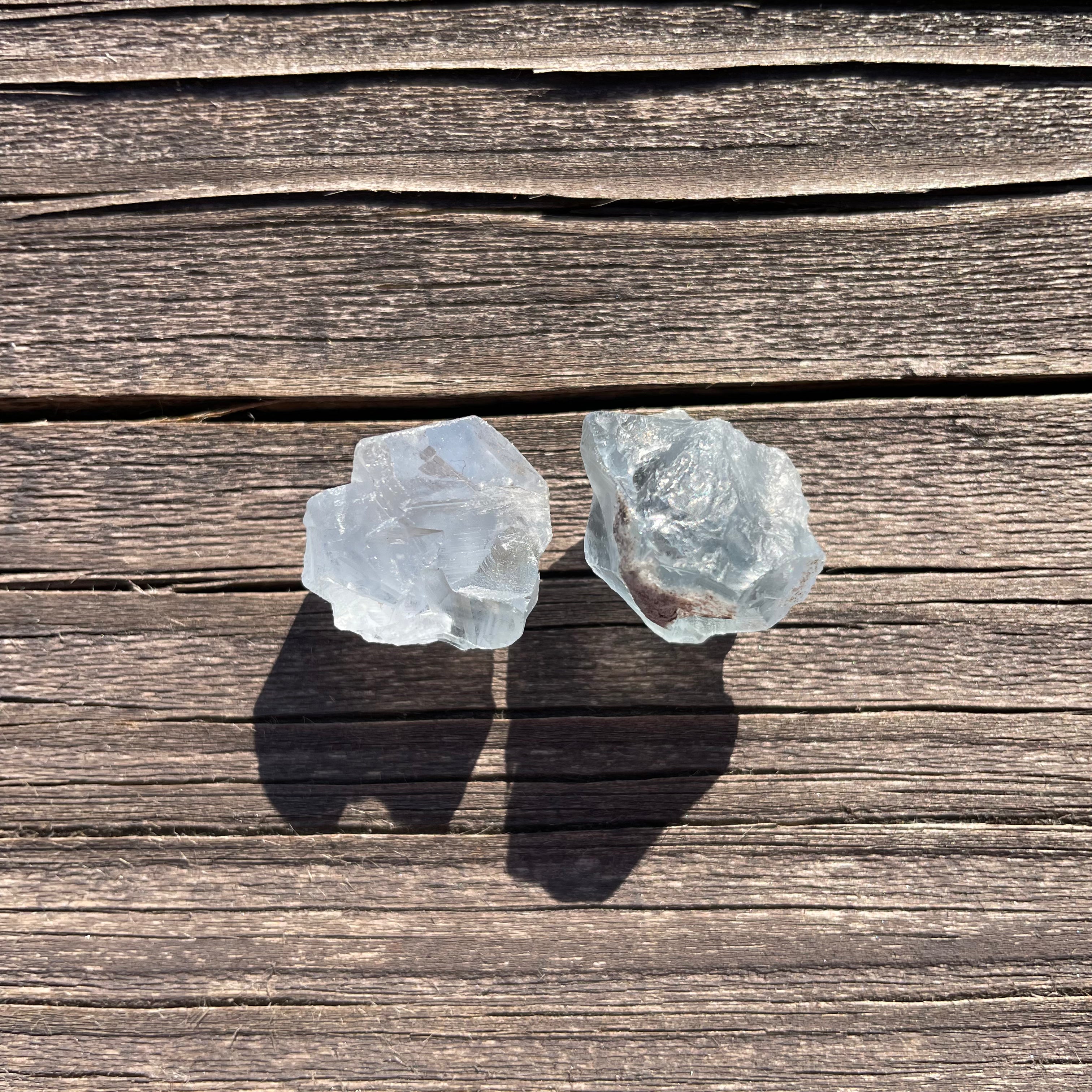 Celestite Crystal Pair
