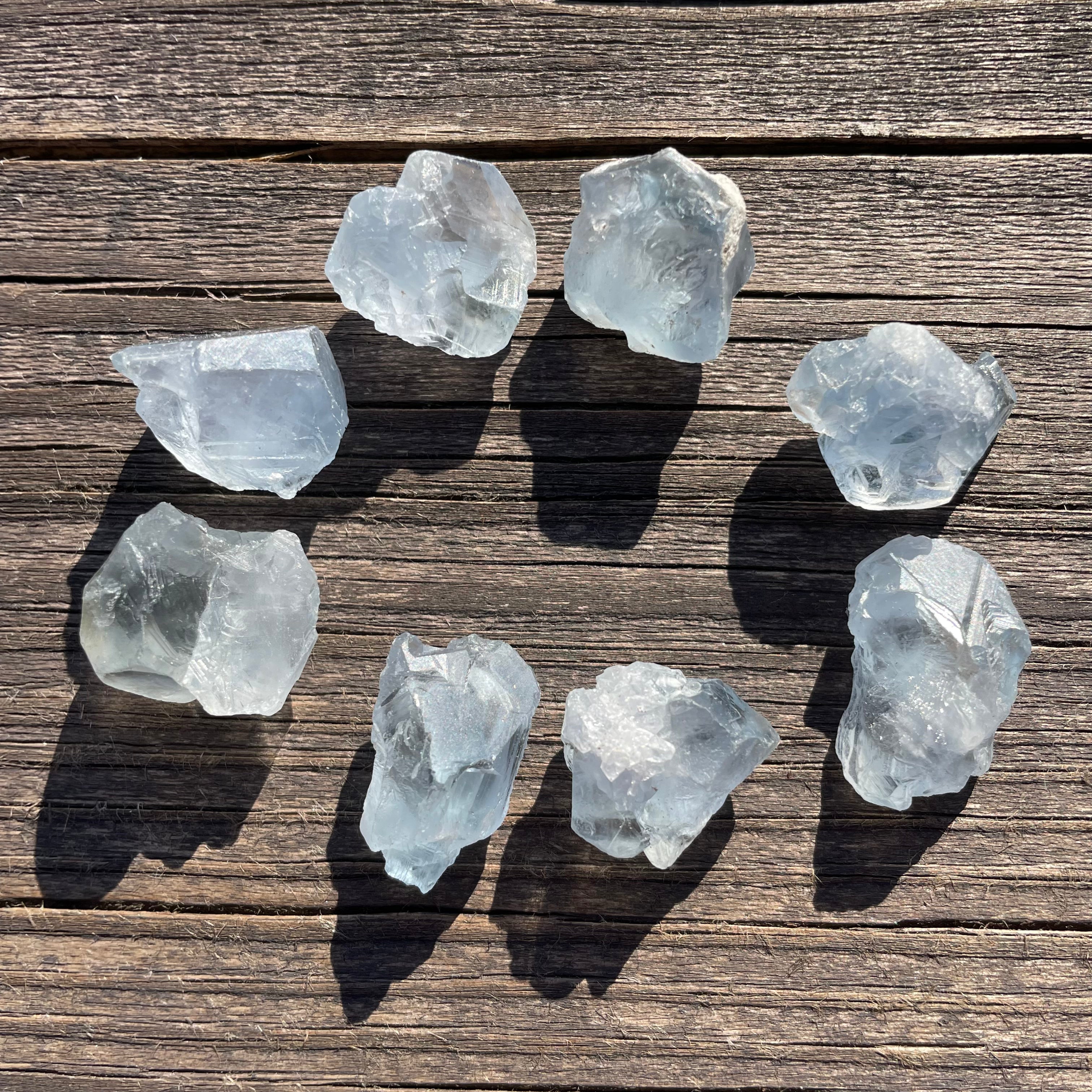 Celestite Crystal Pair