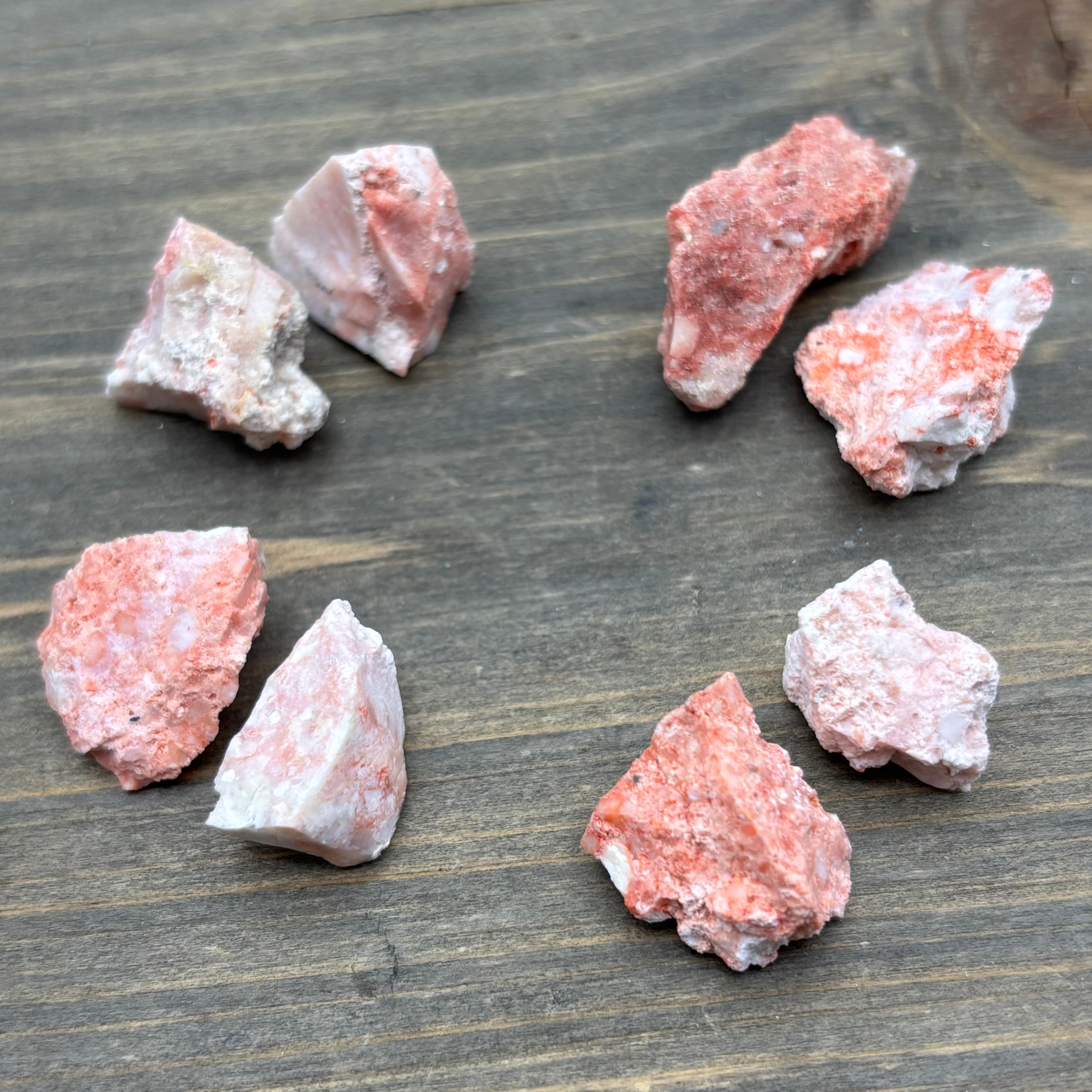 Cinnabar in Opal Point Pair