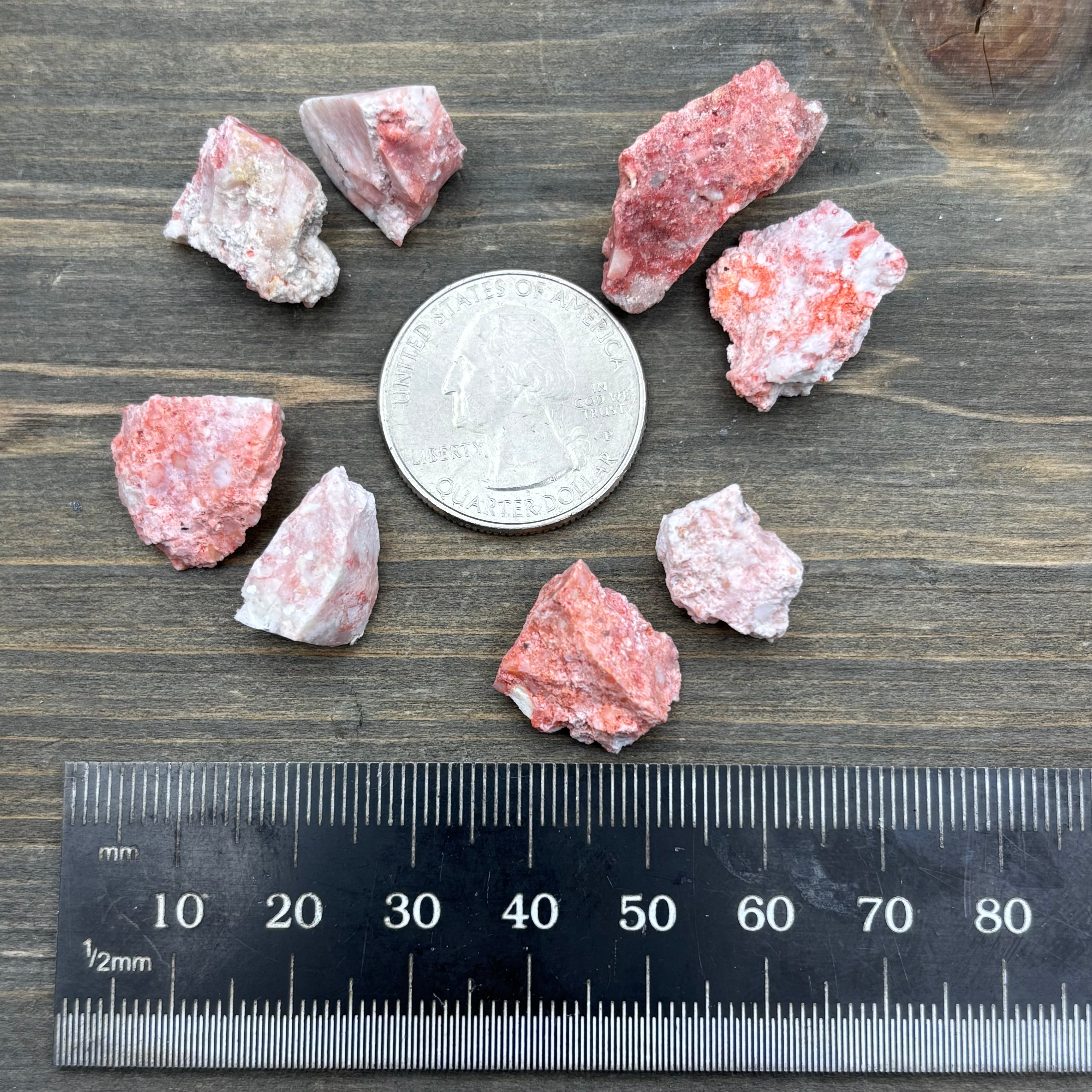 Cinnabar in Opal Point Pair