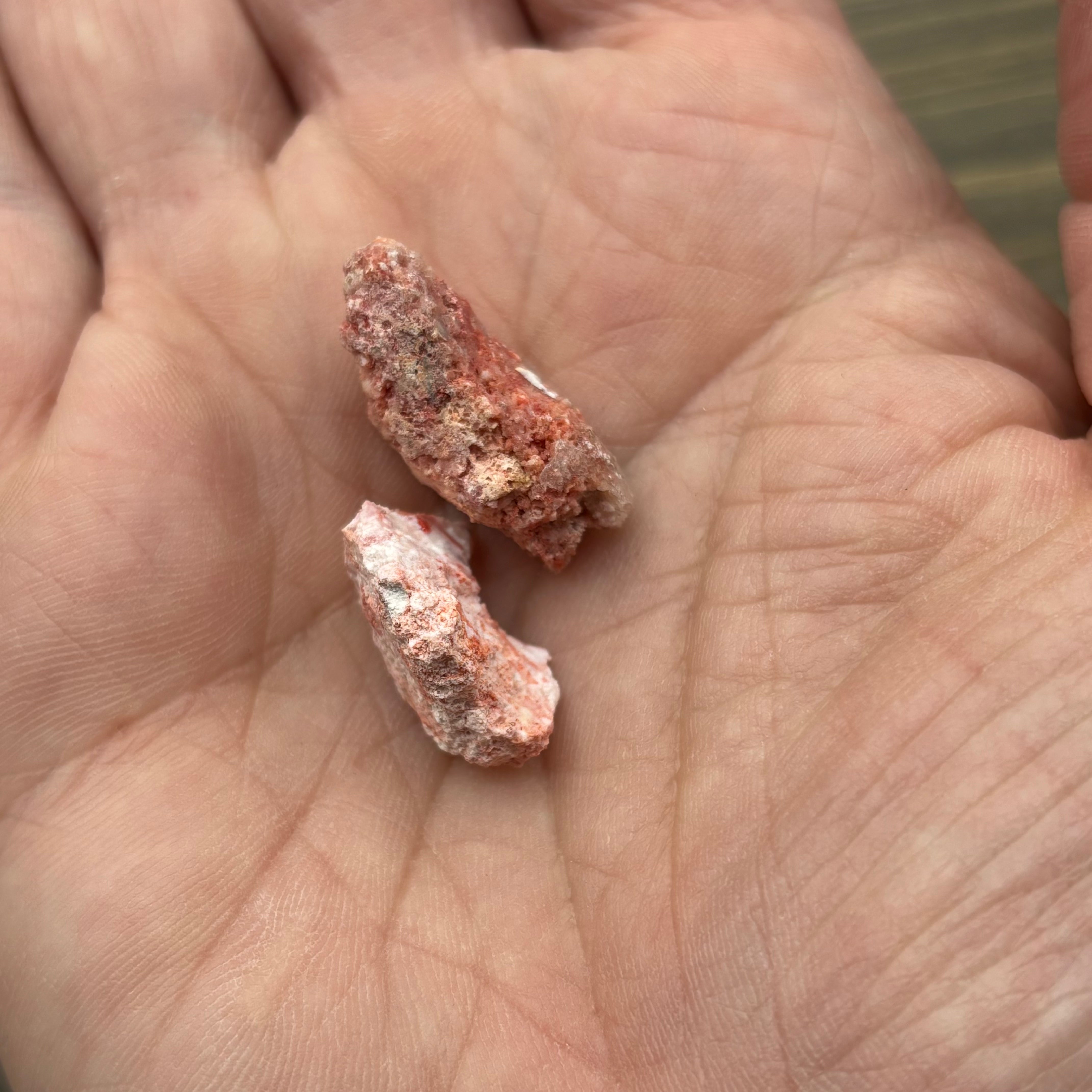 Cinnabar in Opal Point Pair