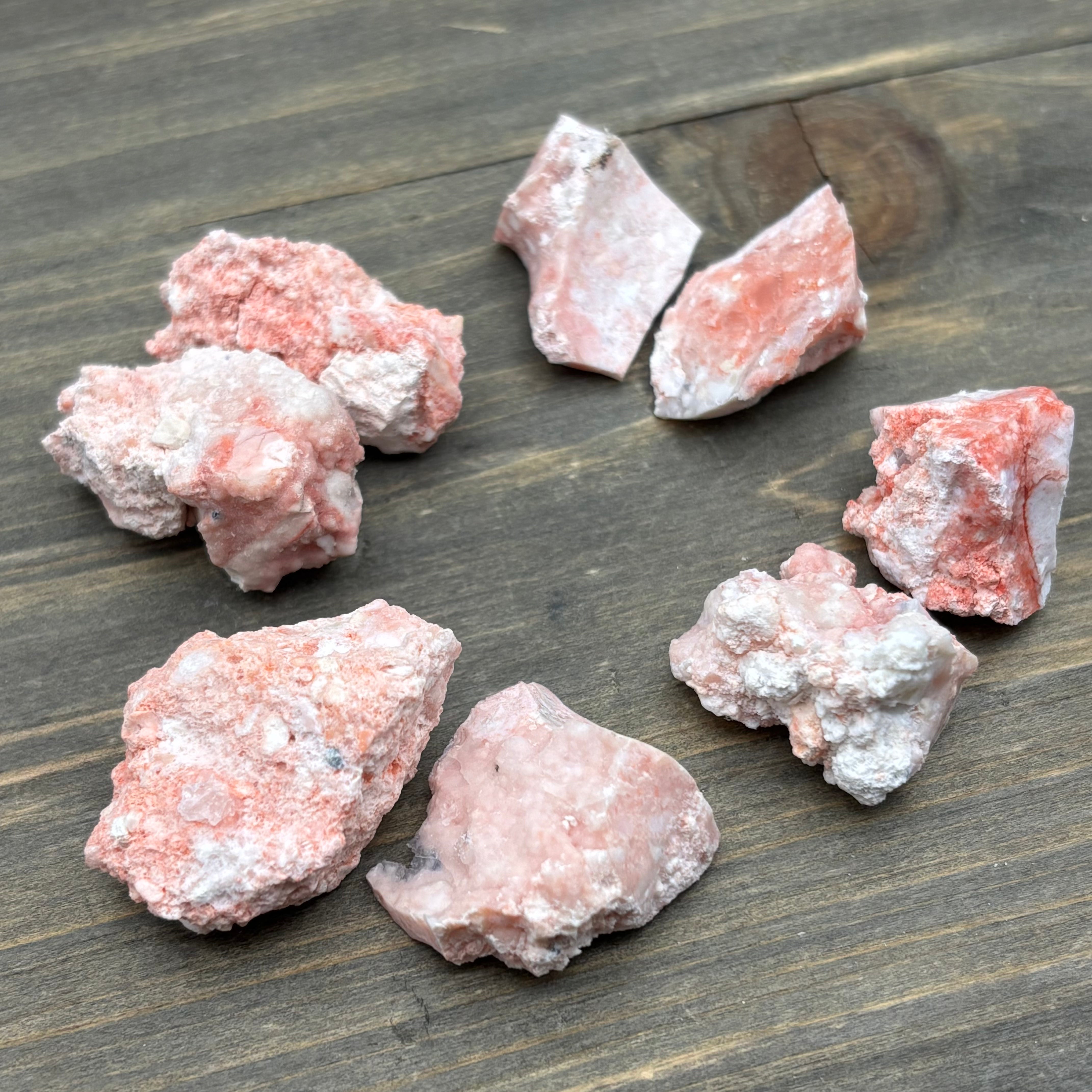 Cinnabar in Opal Point Pair