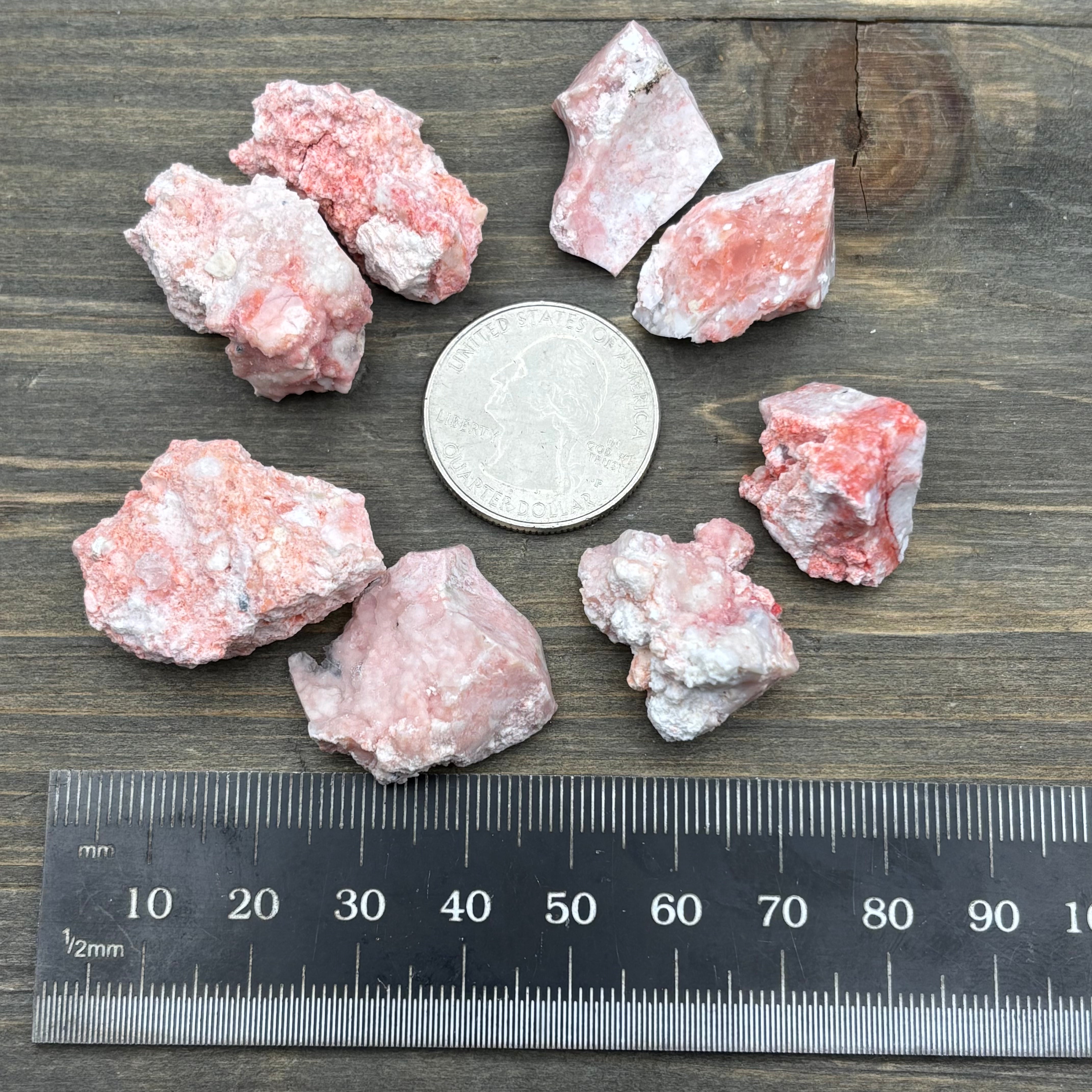 Cinnabar in Opal Point Pair