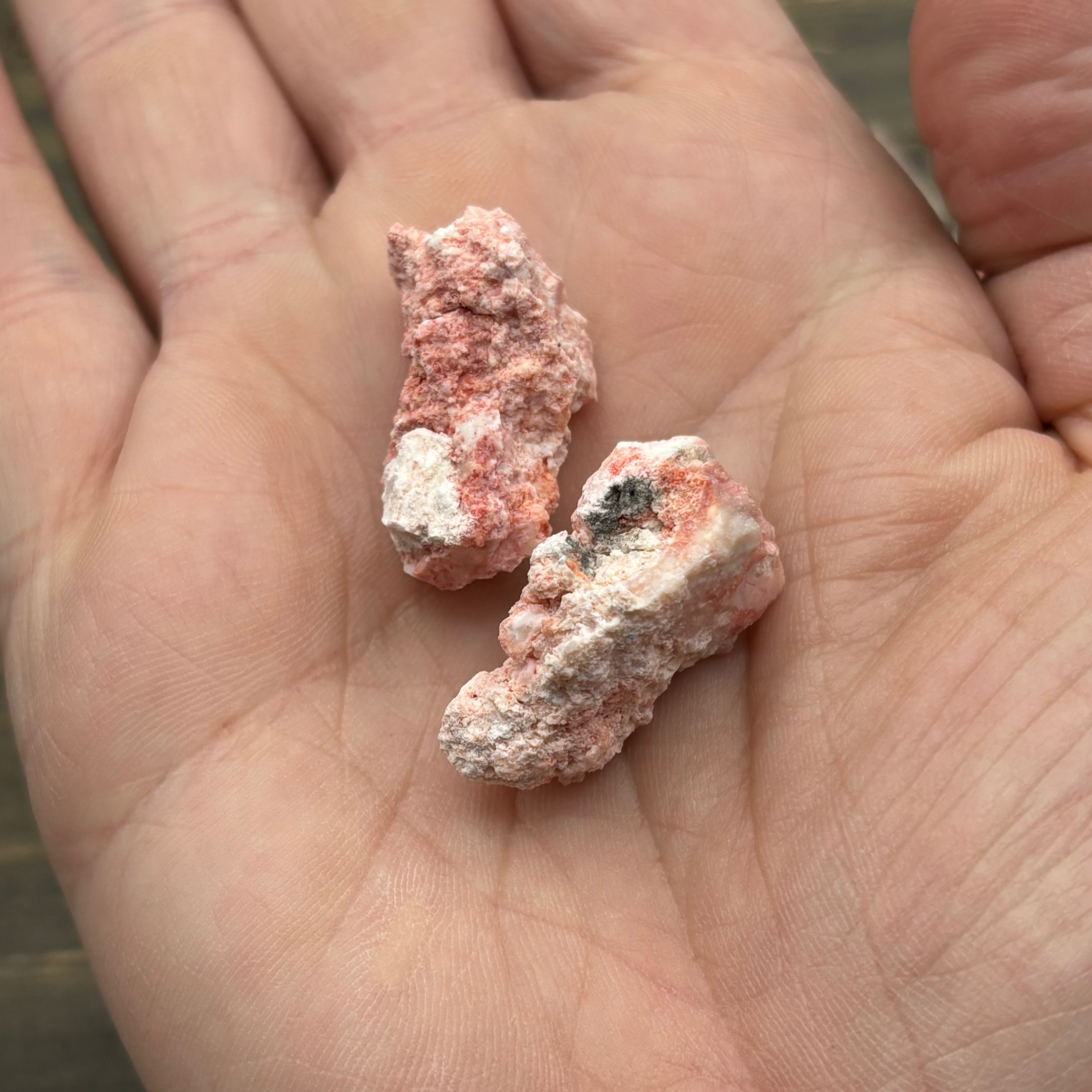 Cinnabar in Opal Point Pair