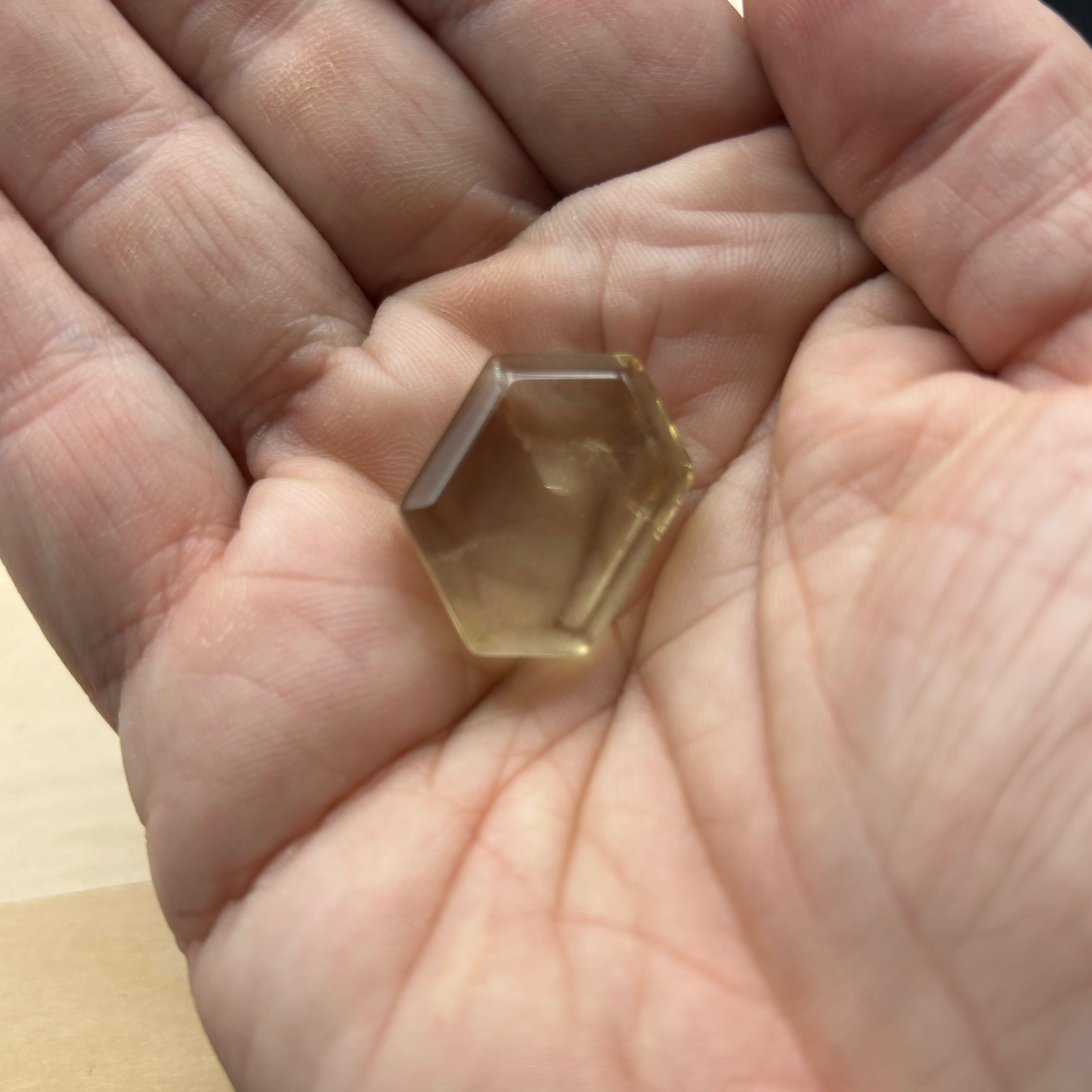 Citrine Crystal Cross-Section - 058