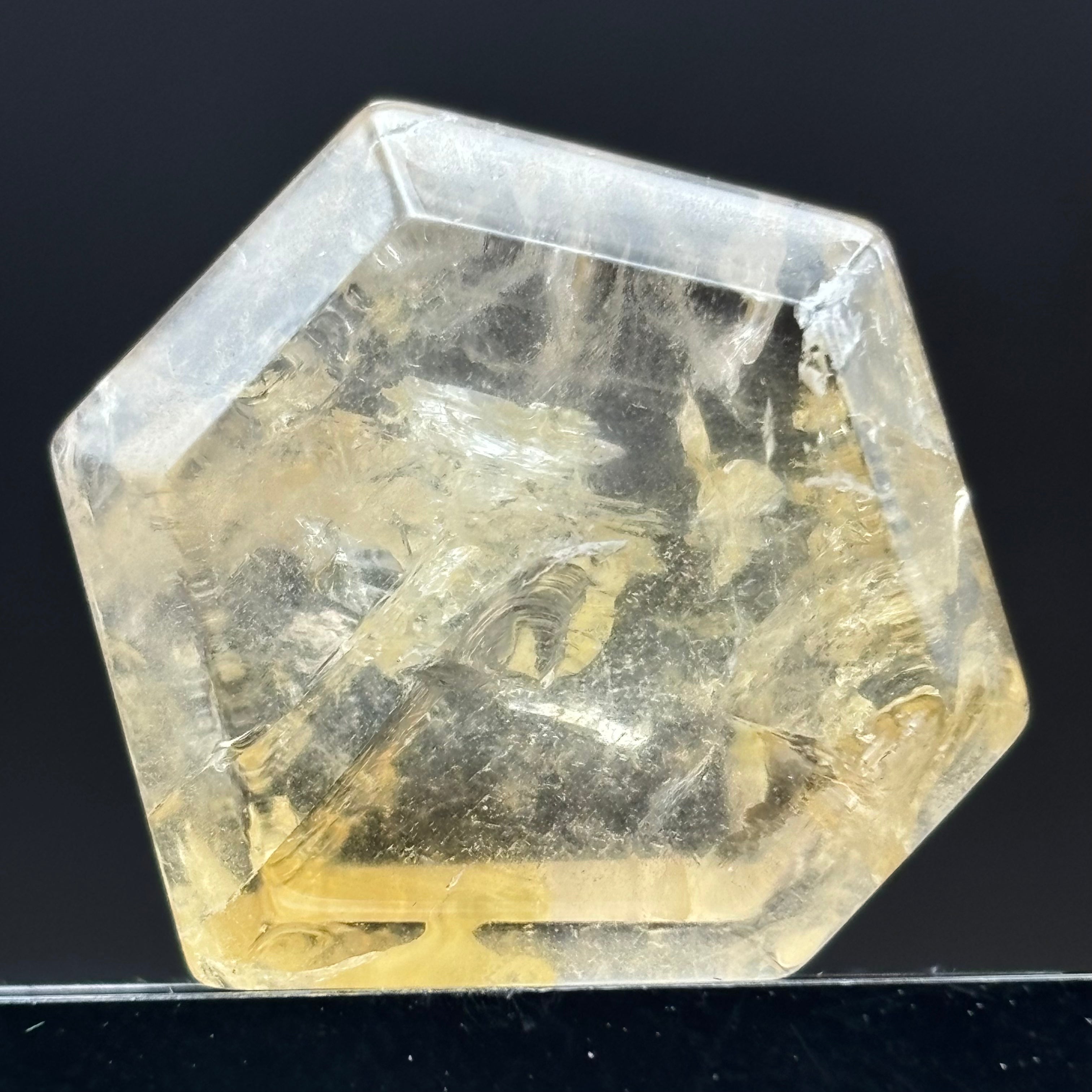 Citrine Crystal Cross-Section - 060