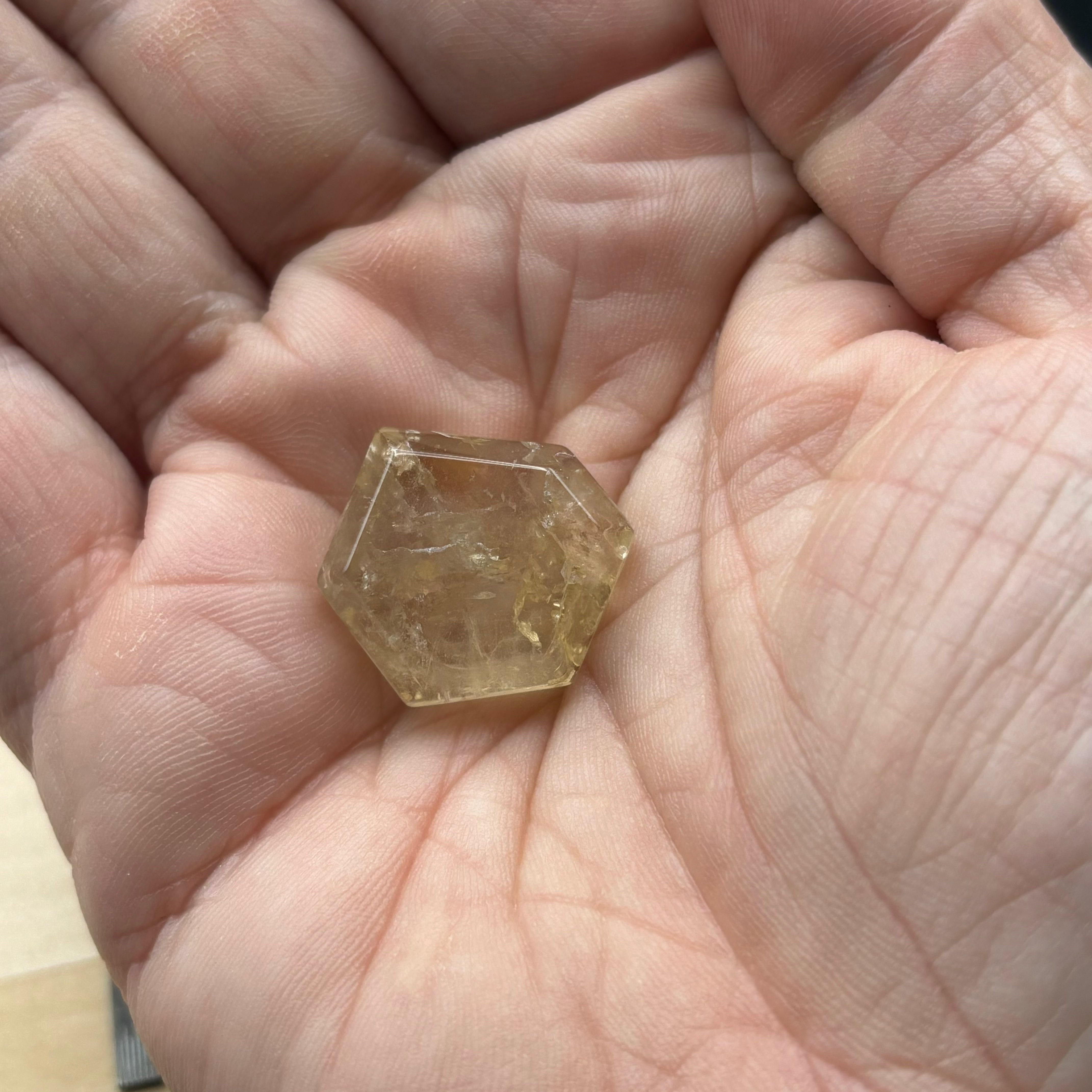 Citrine Crystal Cross-Section - 060