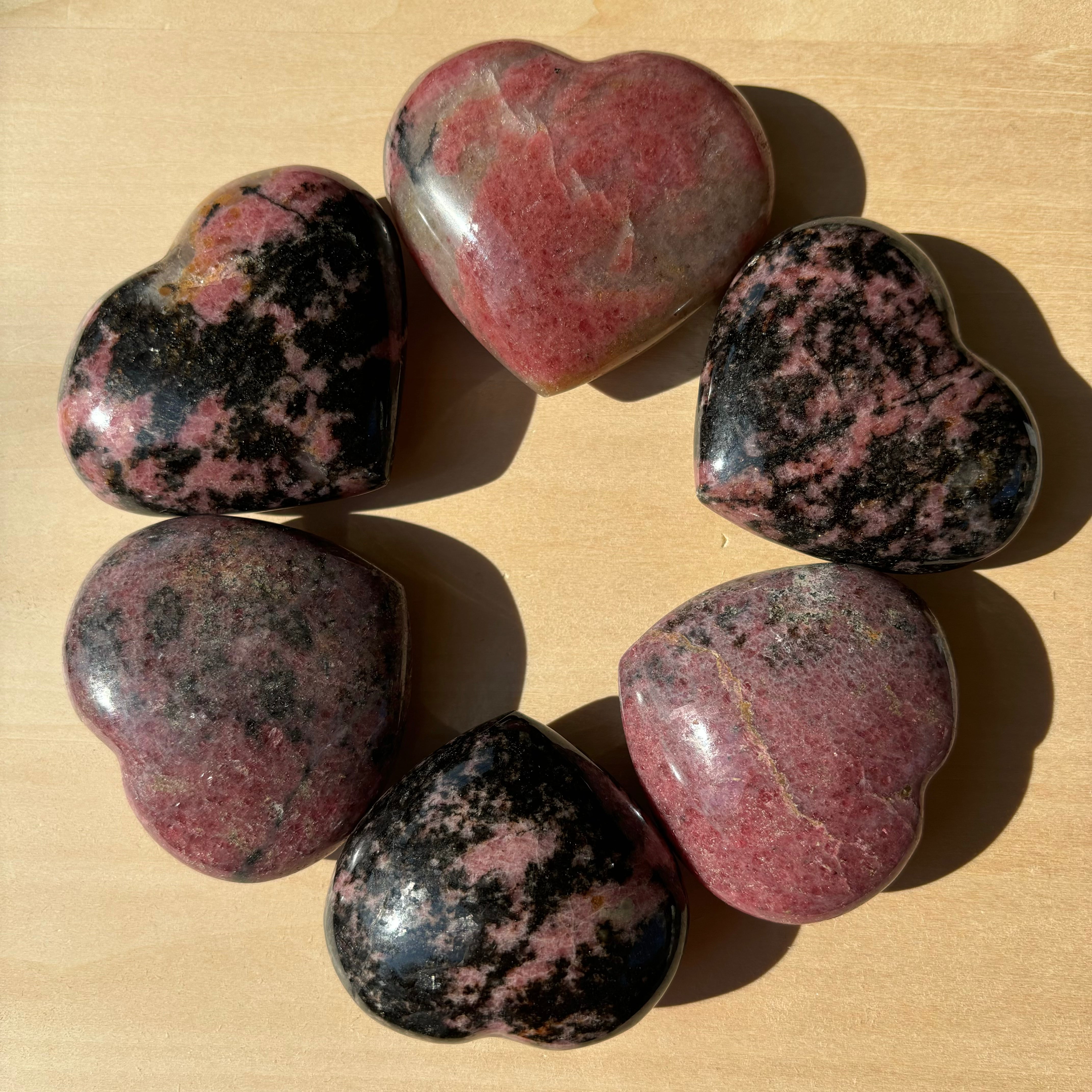 Rhodonite Heart
